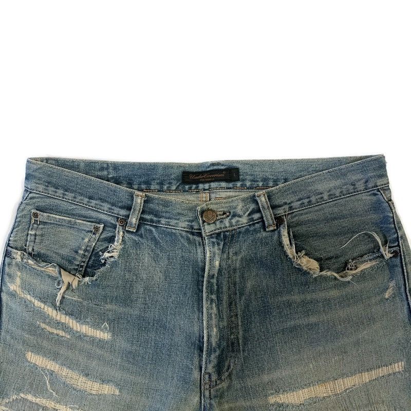 Undercover Undercover 2004AW “But Beautiful” 68 Red Yarn Jeans Size US 33 - 5 Thumbnail