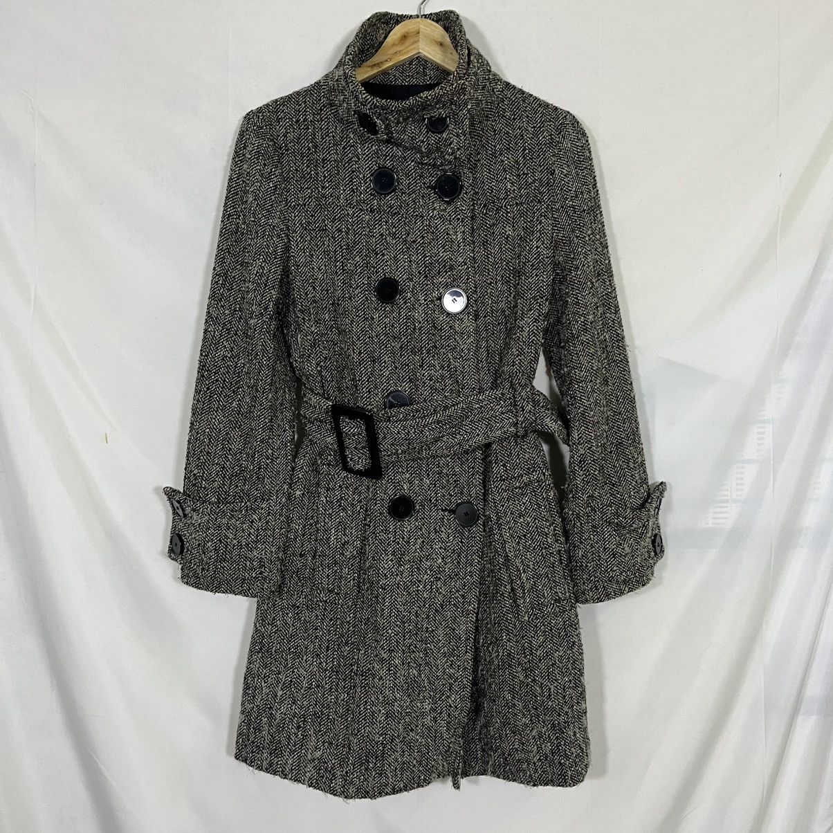 Beauty Beast ZARA WOOL TRENCH COAT Size S / US 4 / IT 40 - 1 Thumbnail
