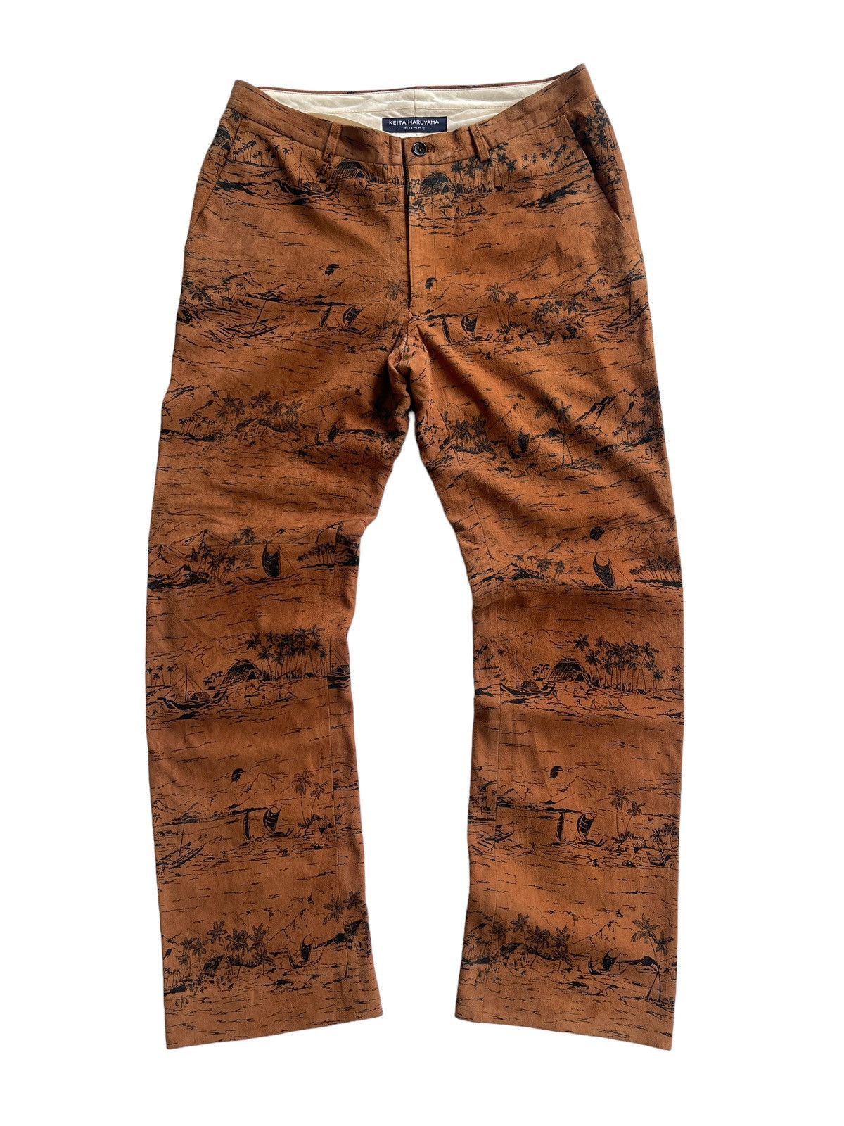KEITAMARUYAMA Keita Mruyama Suede Deer Leather Trousers Size US 30 / EU 46 - 1 Thumbnail