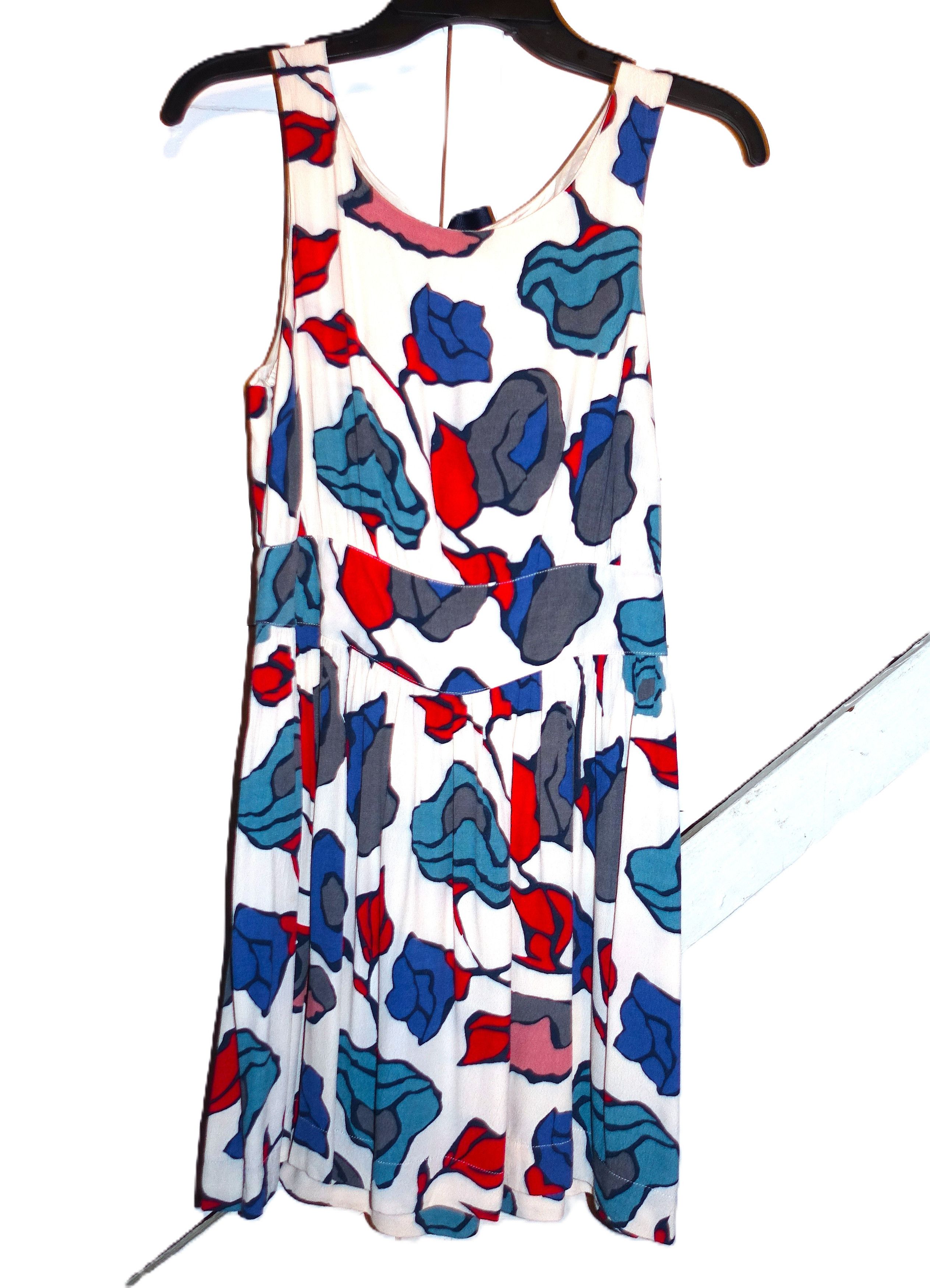 Other Cooperative Red Blue Floral Boho Dress 6 Size M / US 6-8 / IT 42-44 - 8 Thumbnail