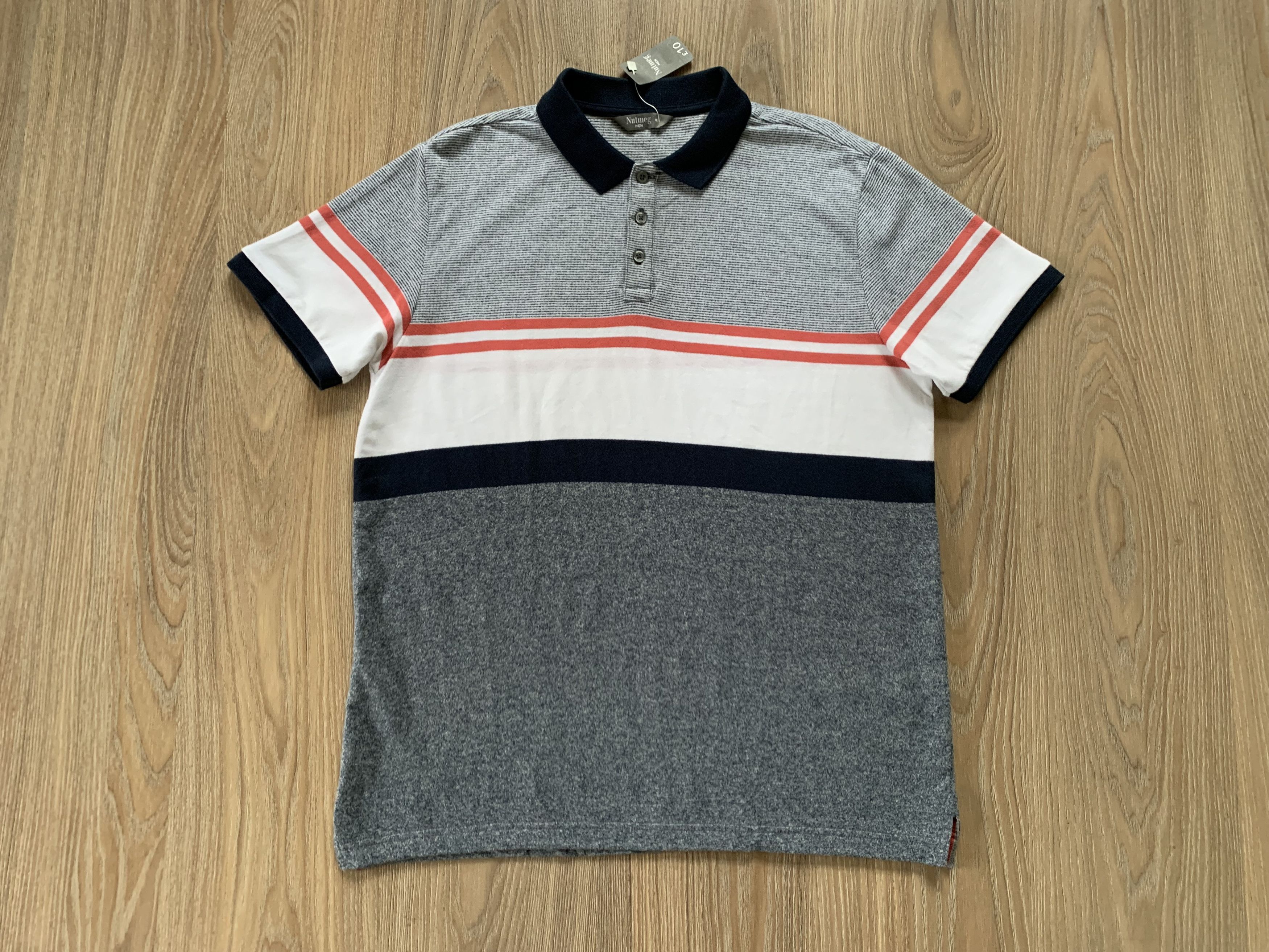 Nutmeg NUTMEG Stripe Cotton Polo T-Shirt Size US M / EU 48-50 / 2 - 2 Thumbnail