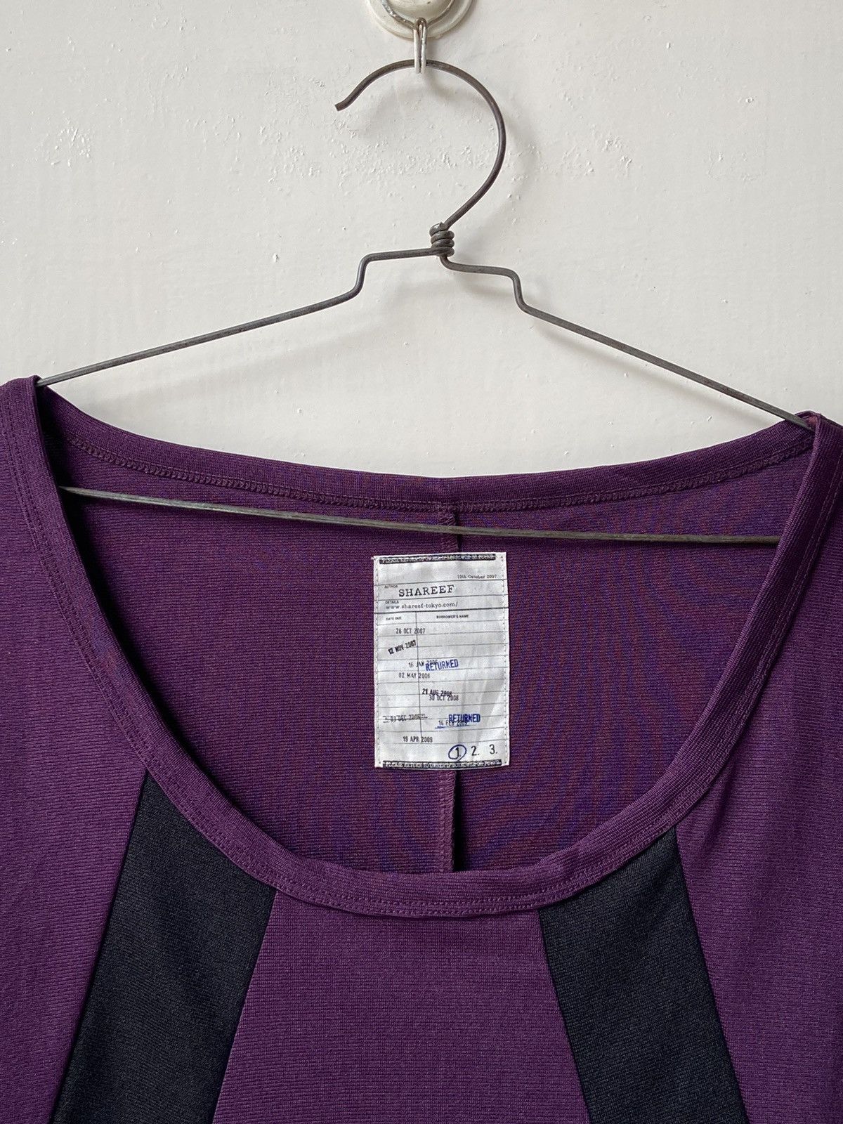Designer × Japanese Brand × SHAREEF SHAREEF Purple Sleeveless T-shirt Size US M / EU 48-50 / 2 - 4 Thumbnail