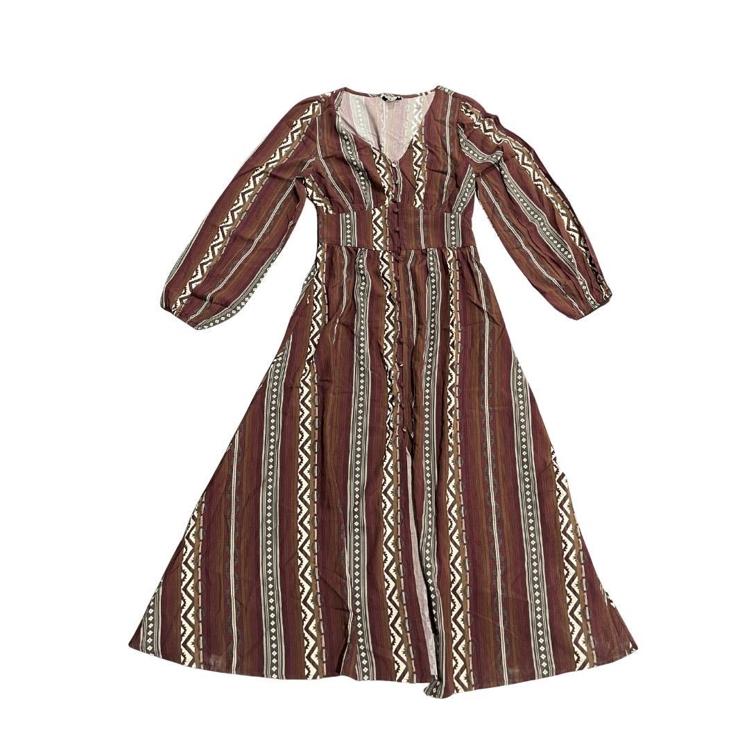 Wrangler Southwestern Striped Long Button Maxi Dress Medium Western Size M / US 6-8 / IT 42-44 - 1 Thumbnail