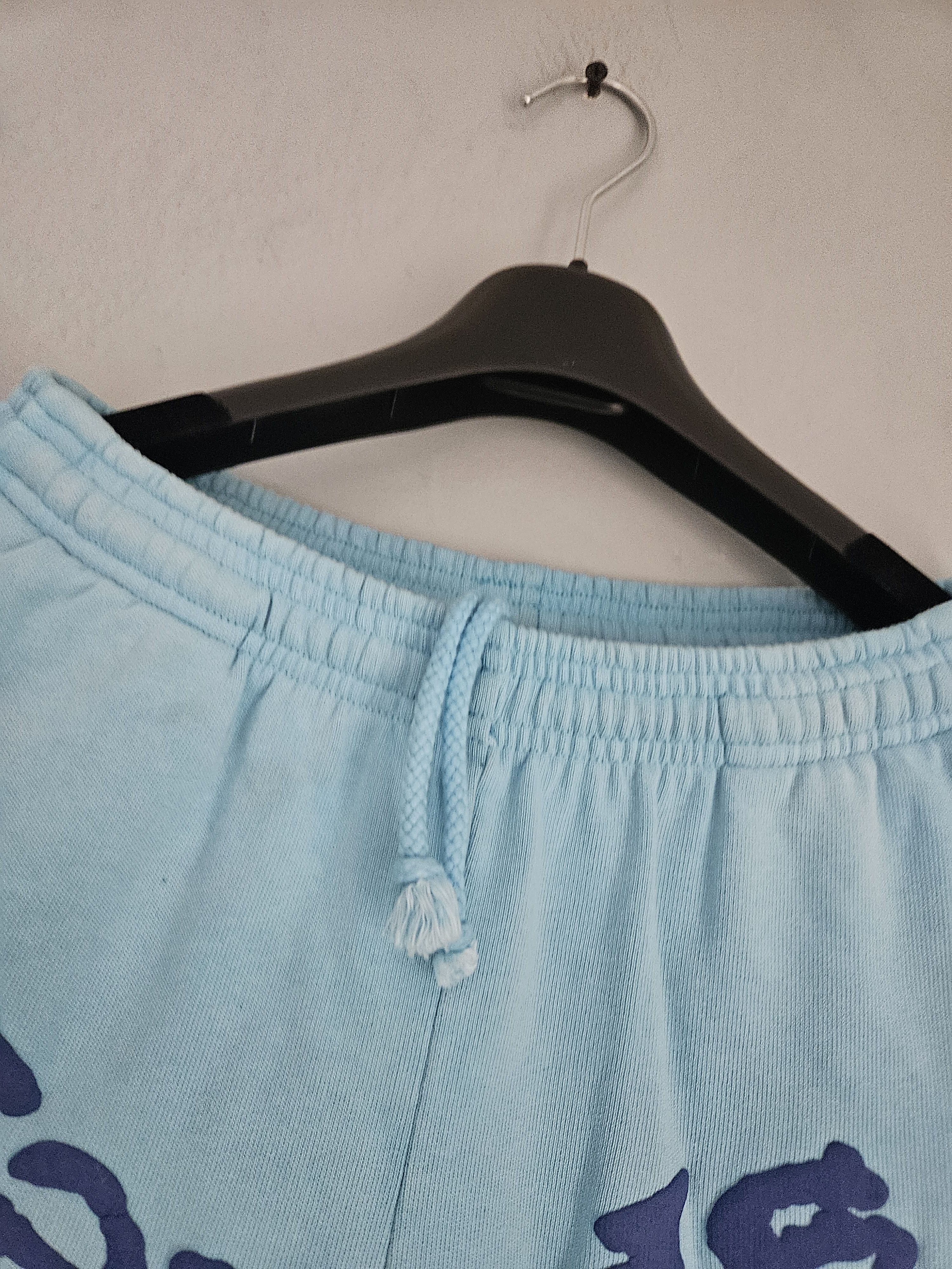 Sp5der OG Web V2 Airbrush Spray Light Blue Sweatpants Size US 30 / EU 46 - 5 Thumbnail