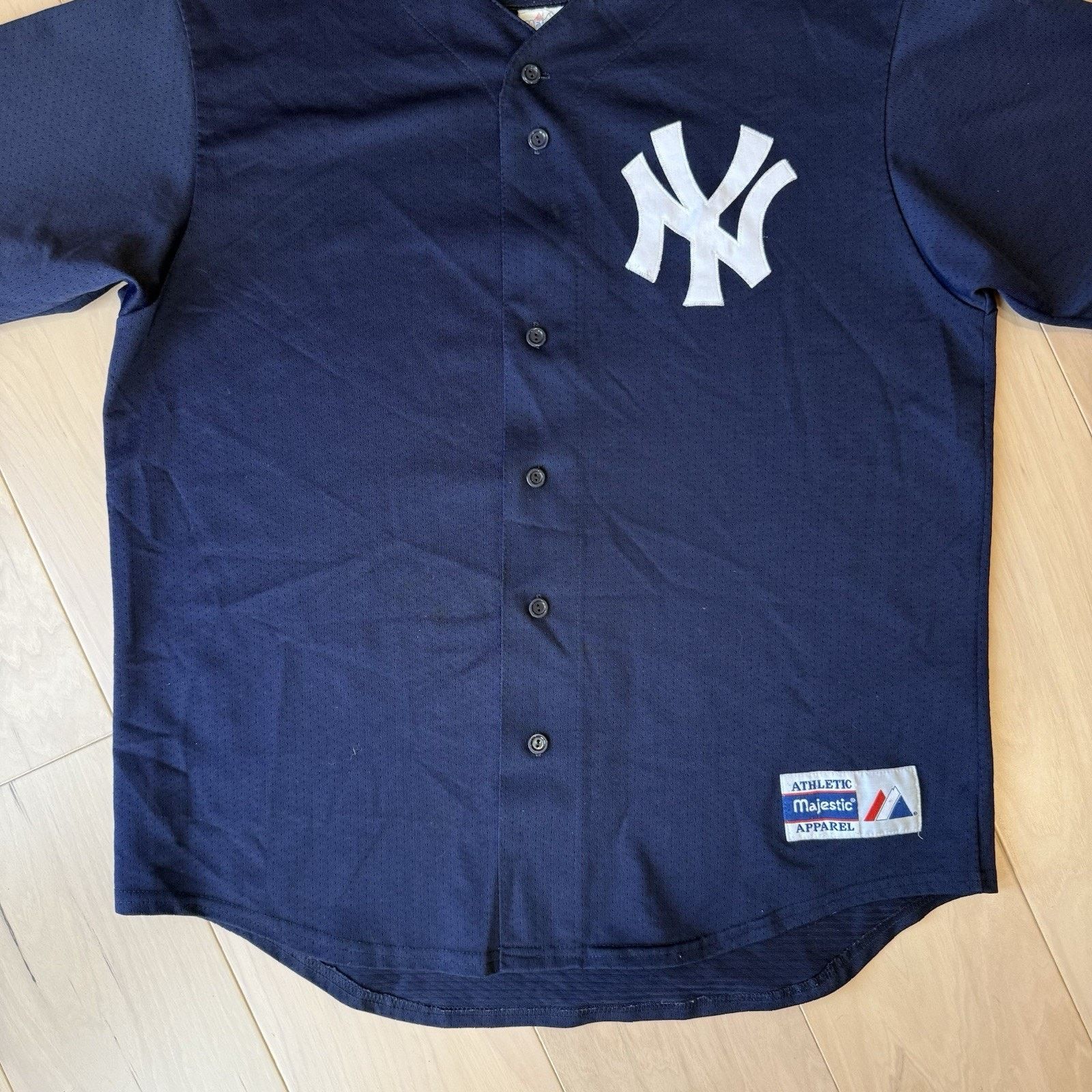 Majestic Vintage New York Yankees Jersey XL Navy 90s Majestic MLB Size US XL / EU 56 / 4 - 5 Thumbnail
