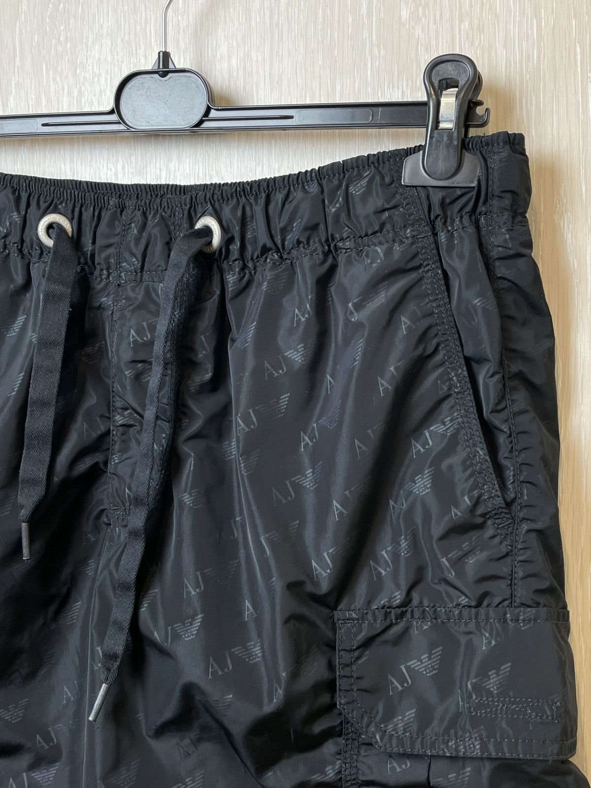 Armani ARMANI JEANS All Over Logo Print Swim Shorts Size US 32 / EU 48 - 2 Thumbnail