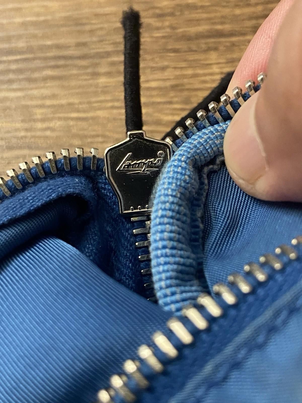 Prada Prada Cerulean Blue Nylon Leather Belt Bag Waist Pouch, Fair Size ONE SIZE - 7 Thumbnail