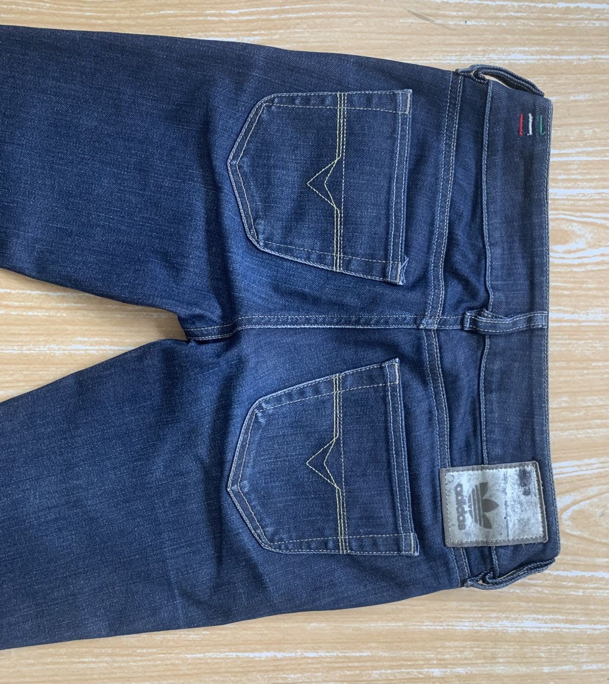 Adidas × Diesel Rare Diesel x Adidas ADI-LOUVELY Stretch Flare Jeans Pants Size US 27 - 9 Thumbnail
