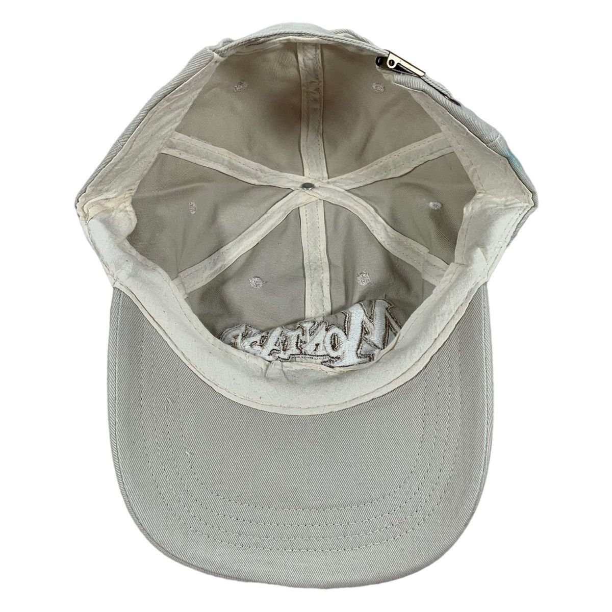 Vintage Vintage Montana Beige Embroidered Logo Strapback Hat Size ONE SIZE - 5 Thumbnail