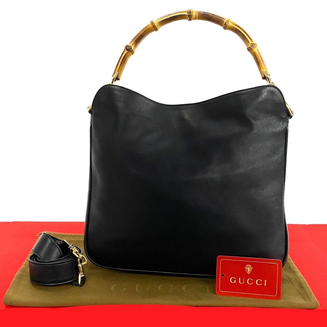 Gucci Gucci Shoulder Bag Black Leather Size ONE SIZE - 1 Thumbnail