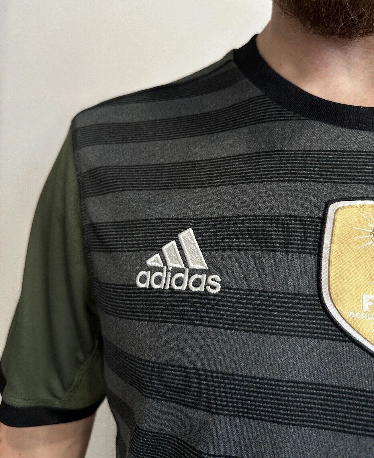 Adidas GERMANY NATIONAL 2015 2016 AWAY JERSEY SHIRT SOCCER FOOTBALL Size US L / EU 52-54 / 3 - 7 Thumbnail