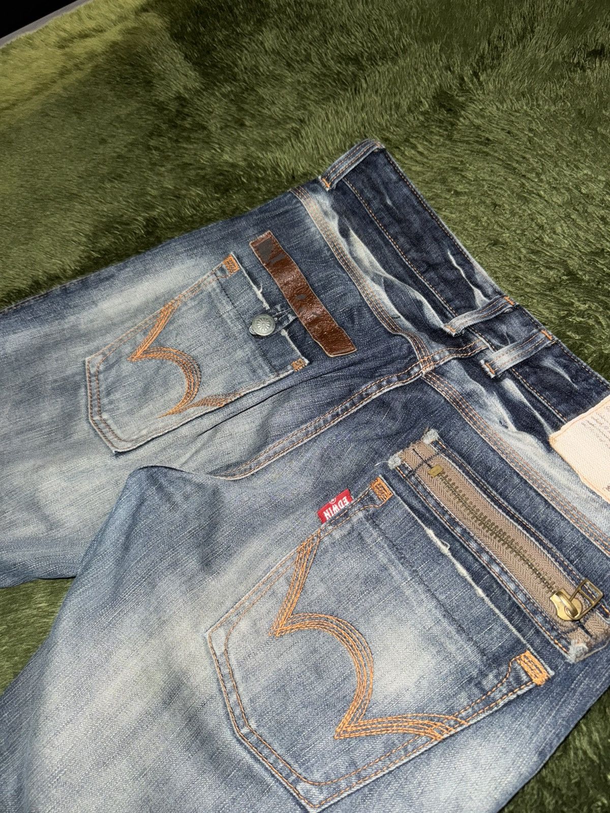 Edwin [32] EDWIN MADE IN JAPAN Zip Pocket Denim Pants Size US 32 / EU 48 - 9 Thumbnail