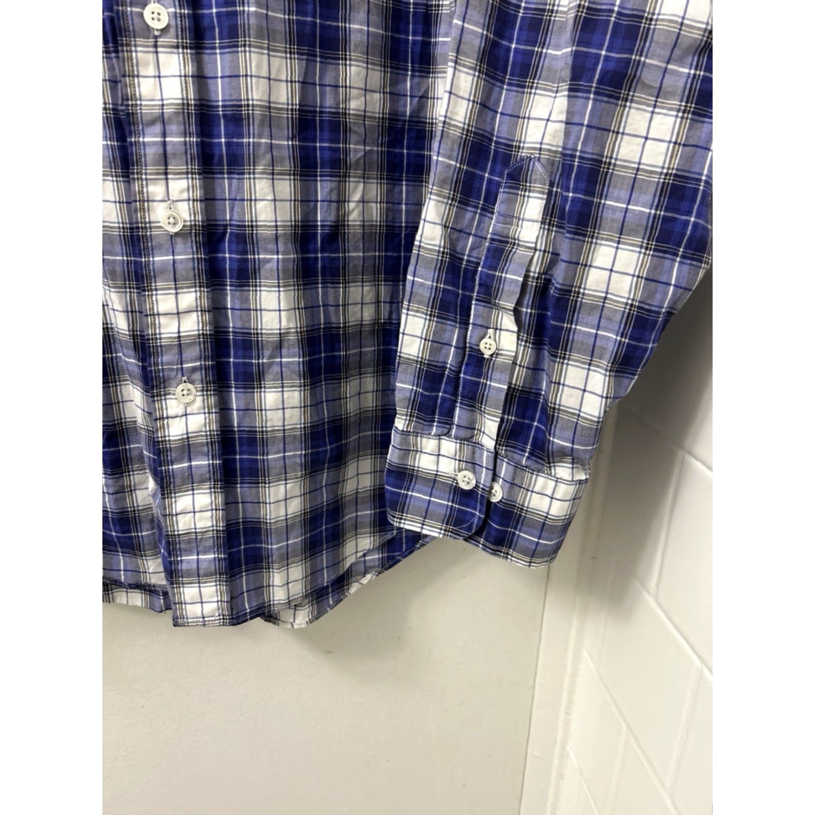 Brooks Brothers VINTAGE Brooks Brothers Original Polo Shirt Mens XL Blue Plaid Regent Button-Down Collar Size US XL / EU 56 / 4 - 6 Thumbnail