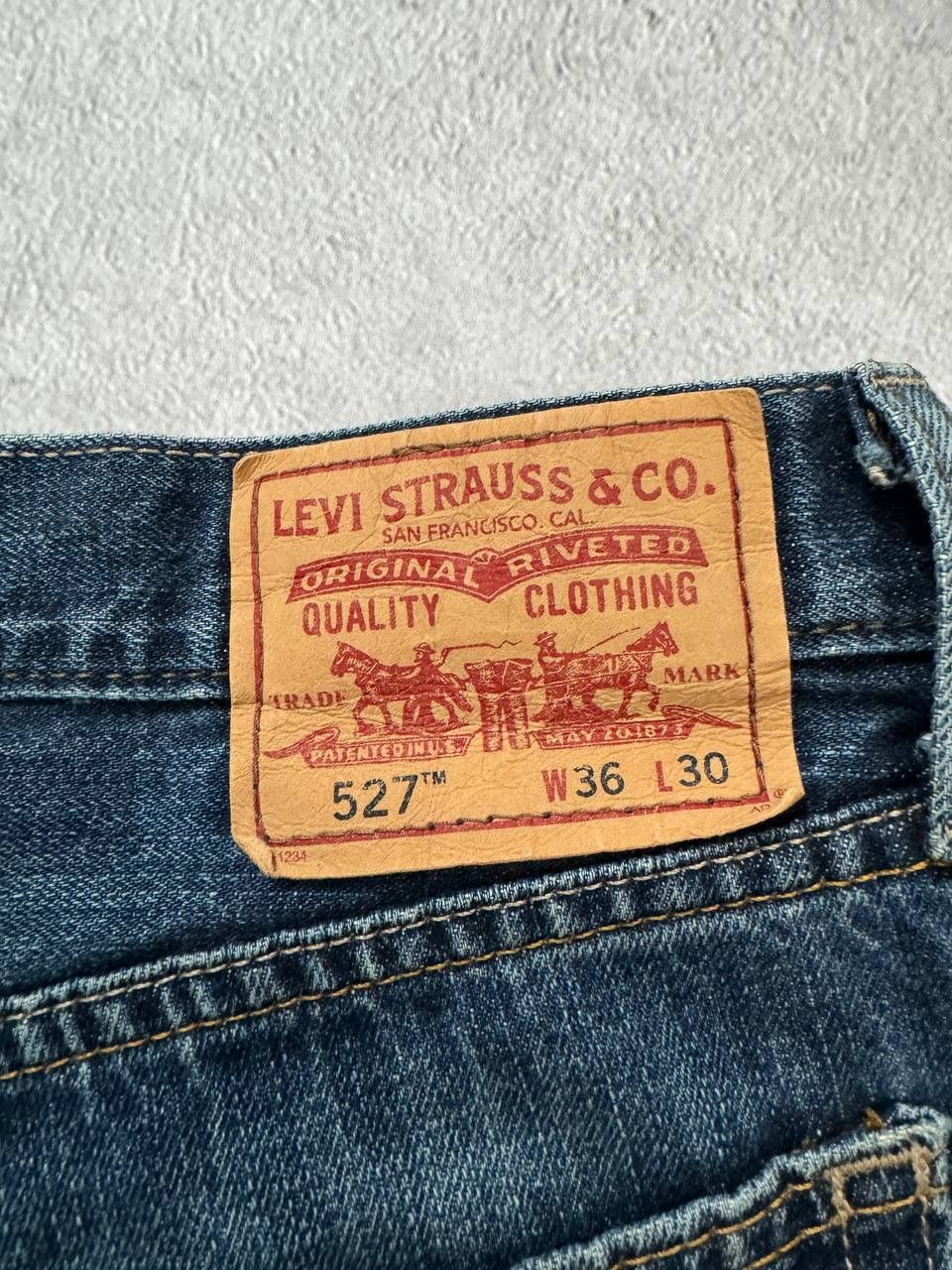 Levi's Vintage Levi's 527 Boot Cut Jeans Blue Denim Size US 36 / EU 52 - 4 Thumbnail