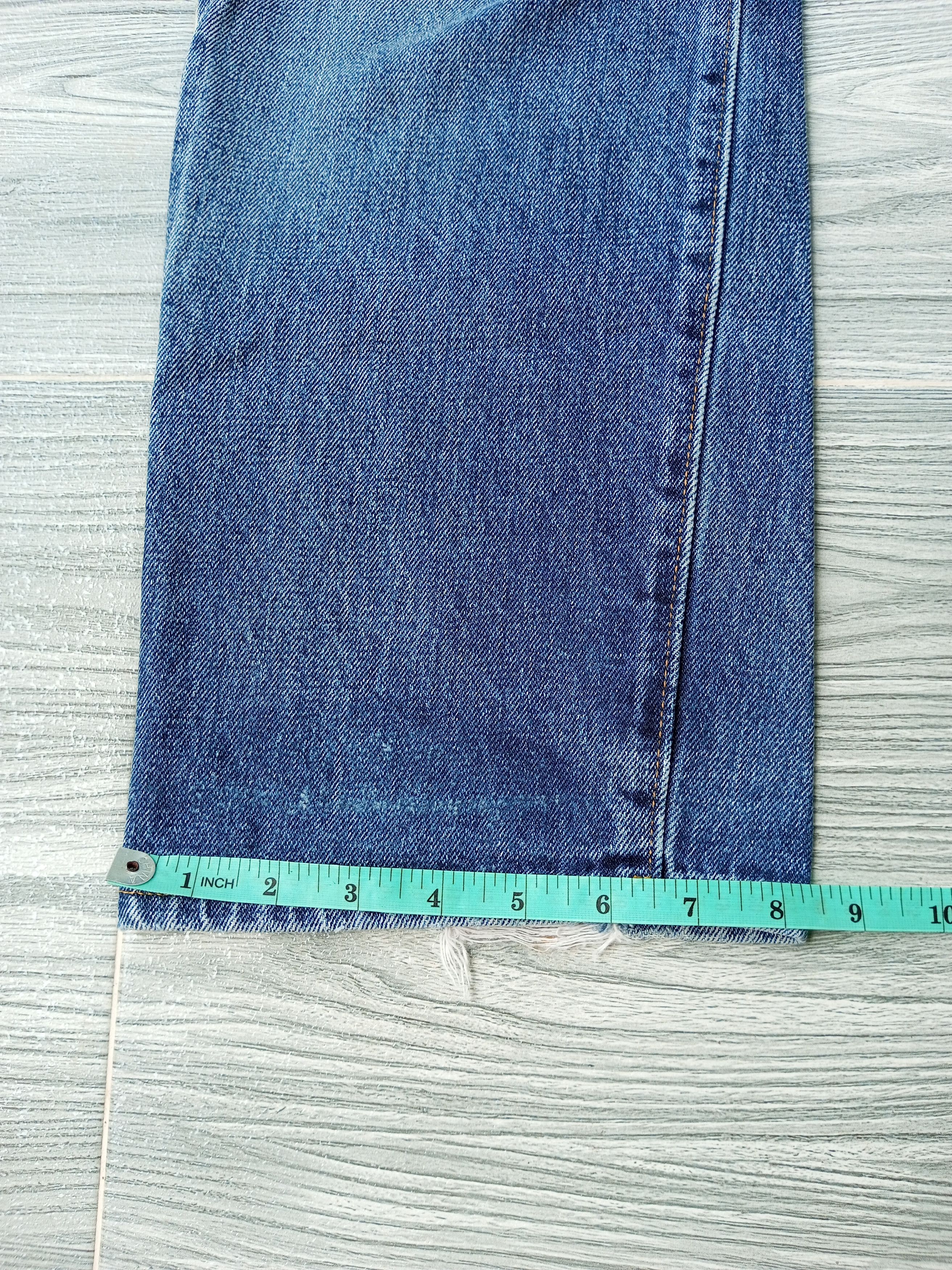 Denime × Japanese Brand Vintage Denime Selvedge Japan Crazy Distress Mud Wash Size US 34 / EU 50 - 4 Thumbnail