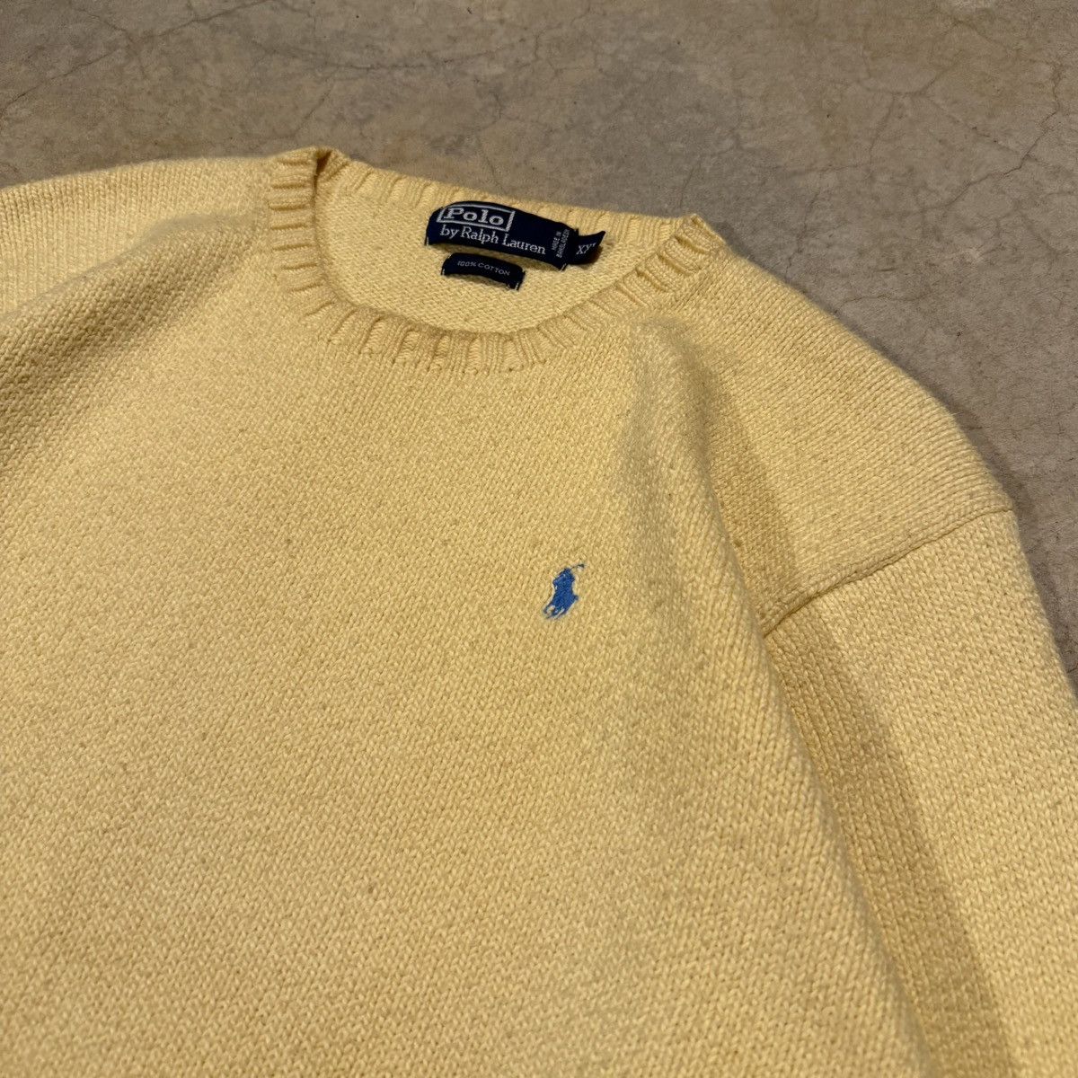 Polo Ralph Lauren Vintage 1990s Polo Ralph Lauren Faded Distressed Sweater Size US XXL / EU 58 / 5 - 3 Thumbnail