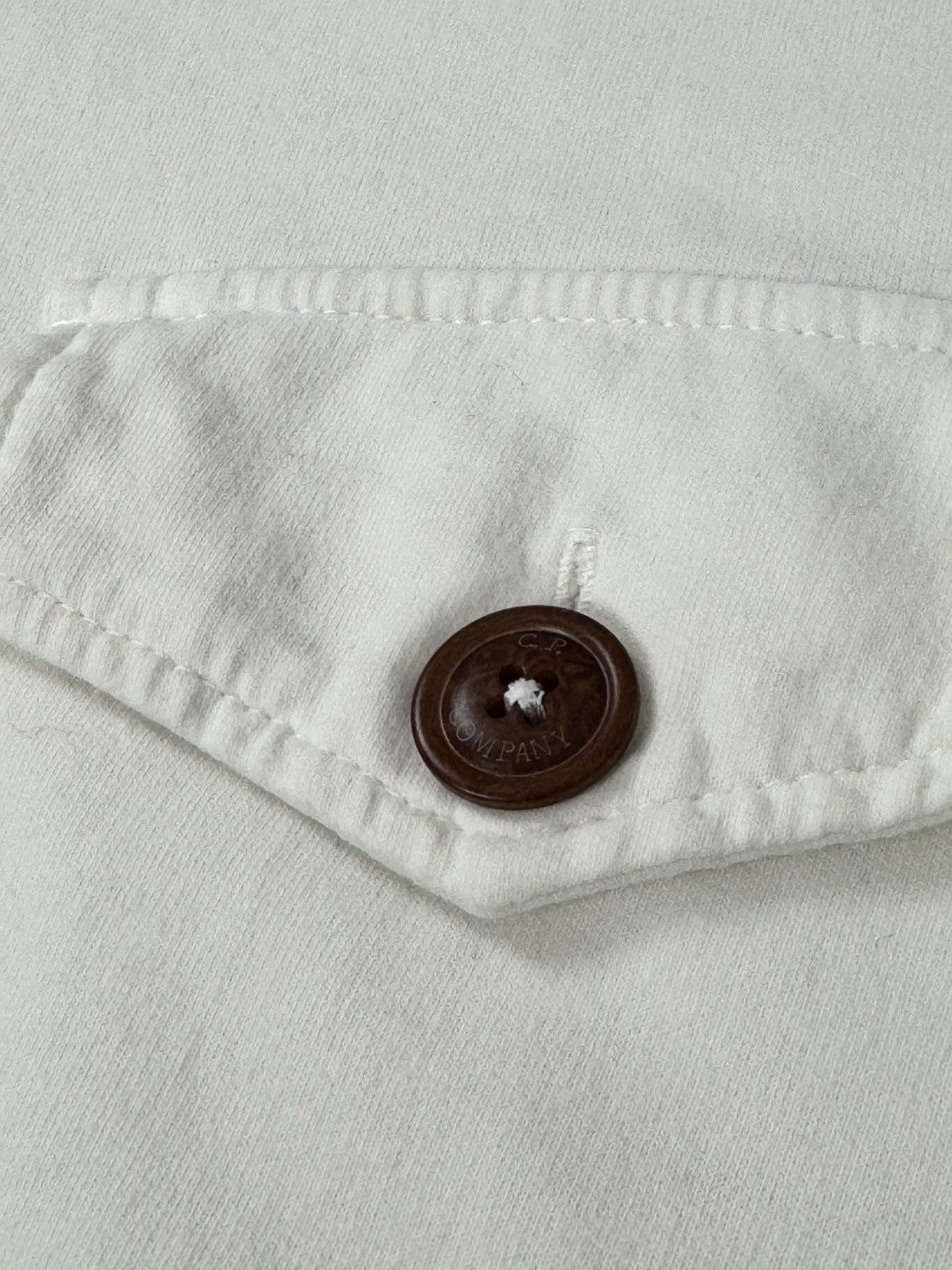 C.P. Company C.P. Company Men`s White Two Pocket Smock Hoodie Size L Size US L / EU 52-54 / 3 - 6 Thumbnail