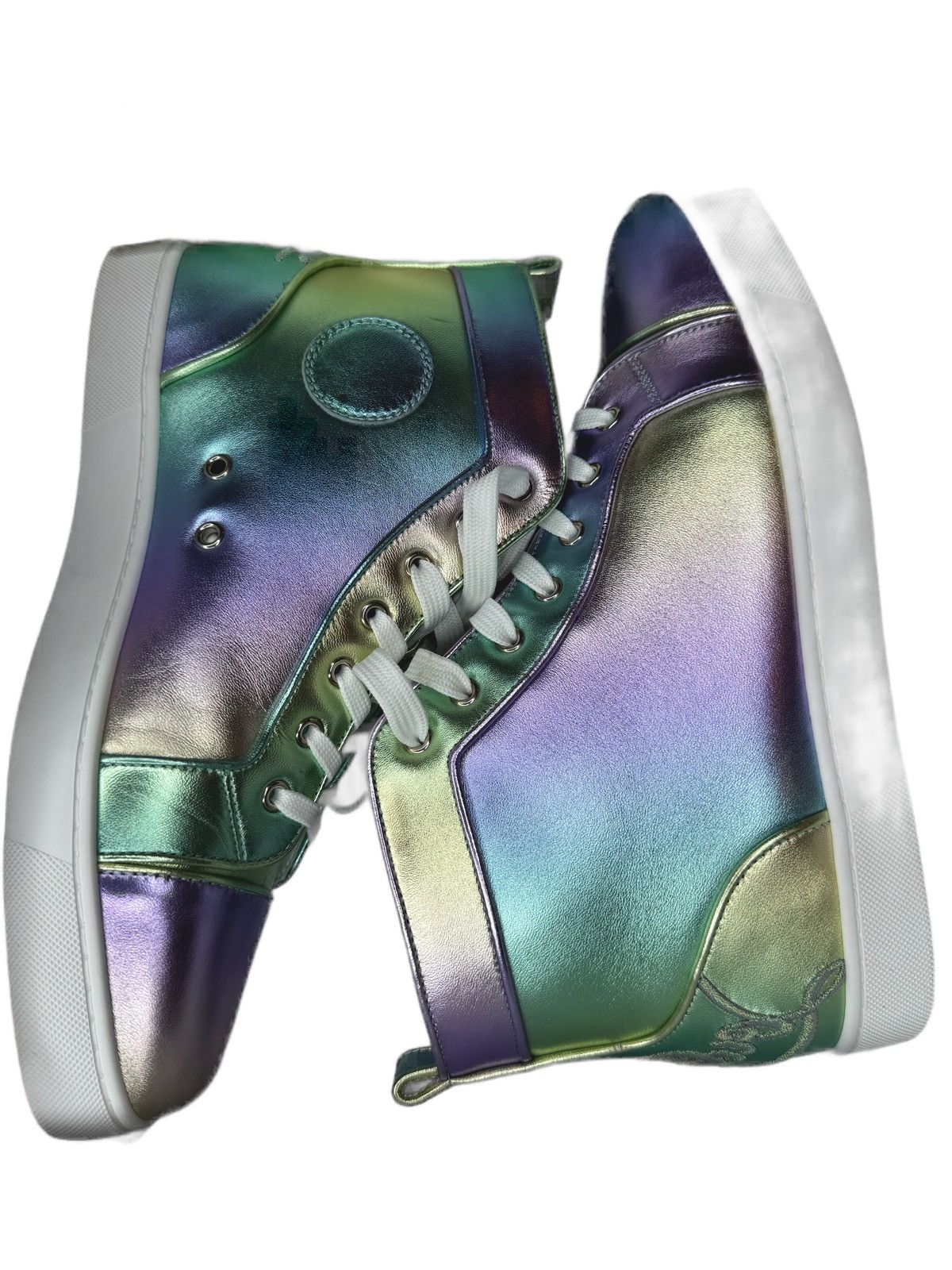Christian Louboutin Christian Louboutin Flat Nappa Laminata Licorne Size US 12 / EU 45 - 6 Thumbnail