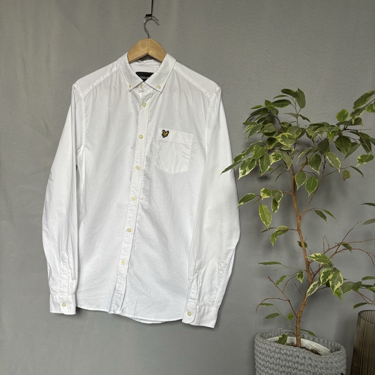 Lyle & Scott Lyle Scott shirt button up medium white basic casual Size US M / EU 48-50 / 2 - 1 Thumbnail