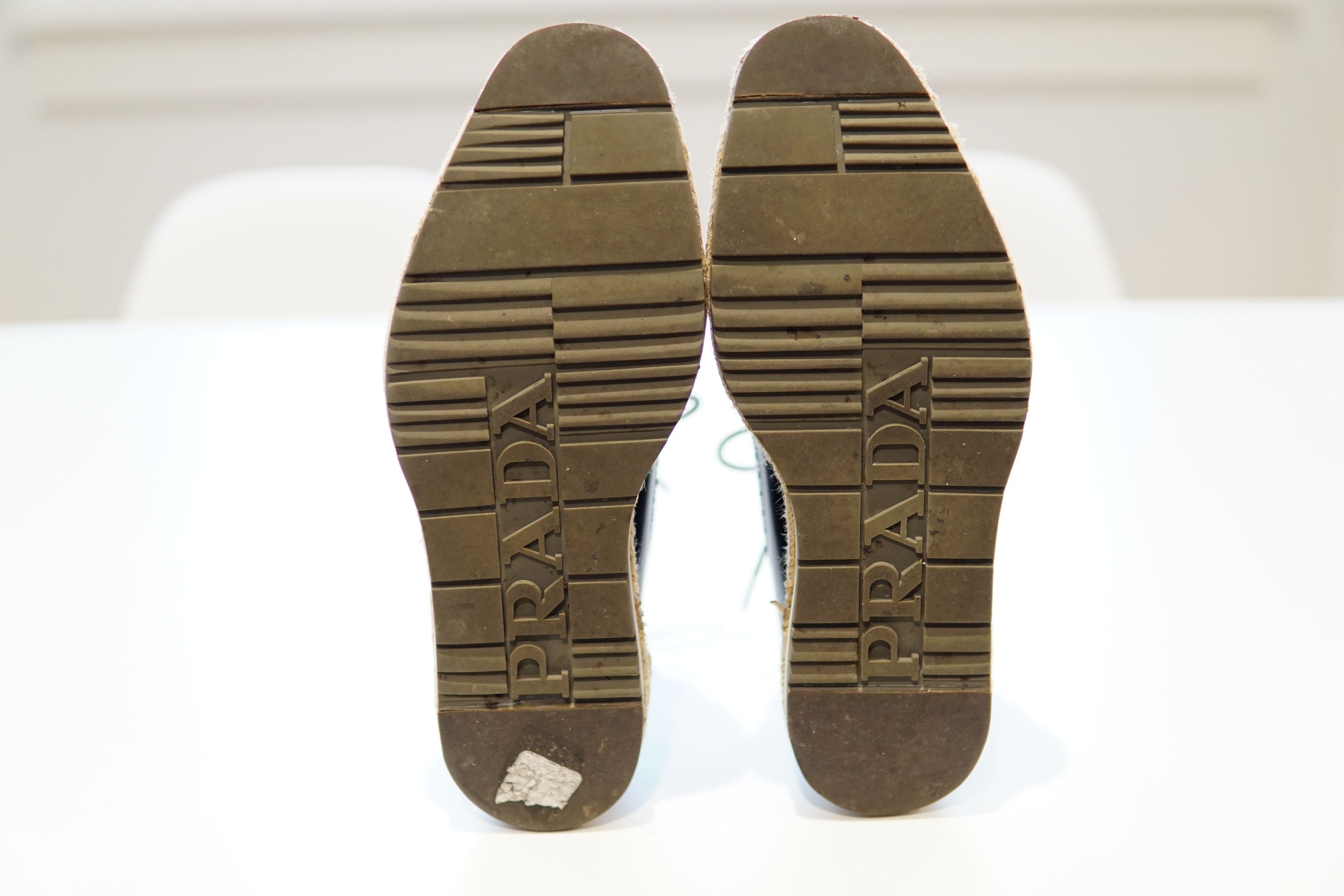 Prada SS11 Espadrille Wingtip Brogues Size US 6.5 / EU 39-40 - 12 Thumbnail