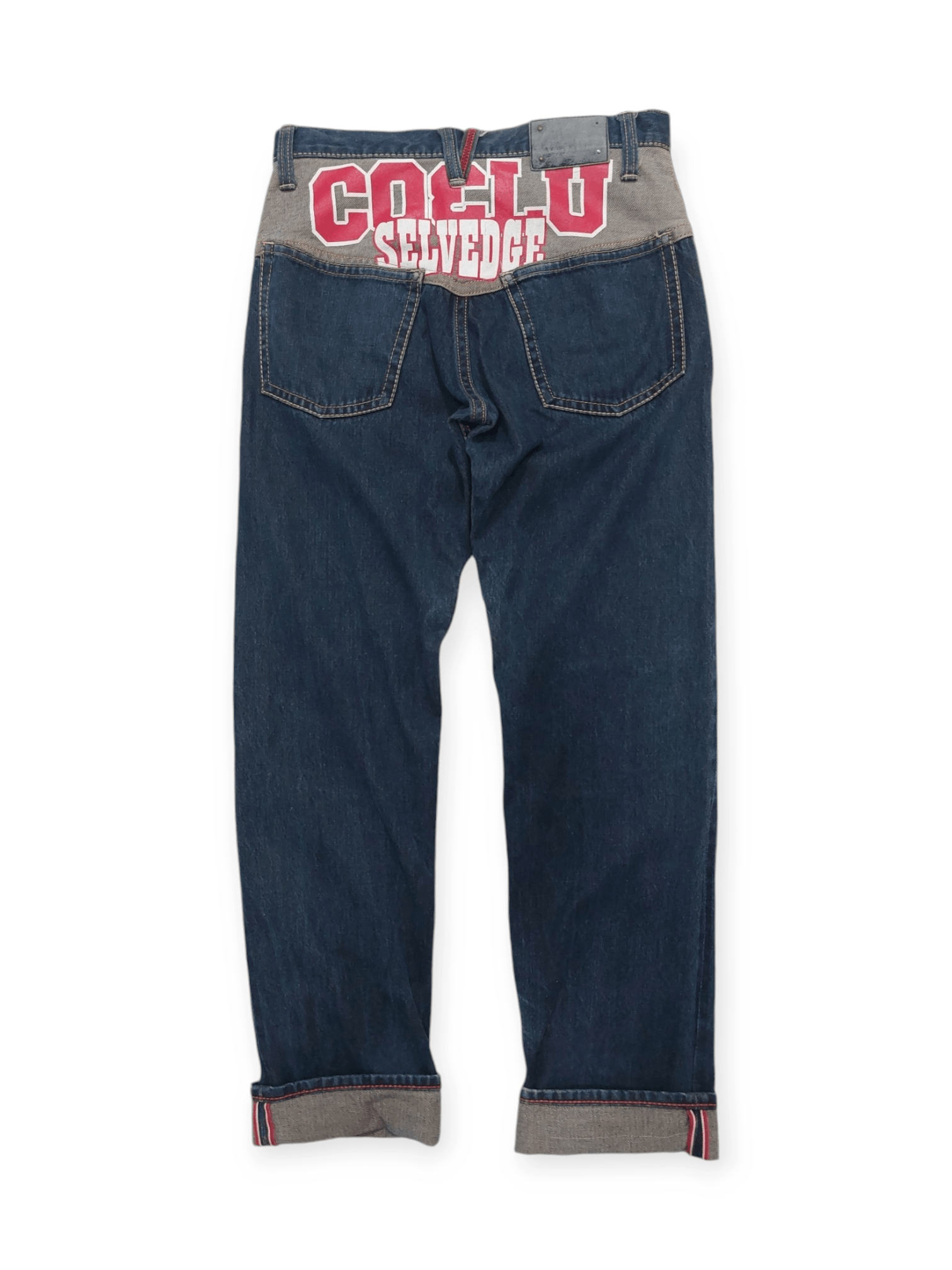 Japanese Brand Co & Lu Big Logo Selvedge Denim Size US 30 / EU 46 - 1 Thumbnail