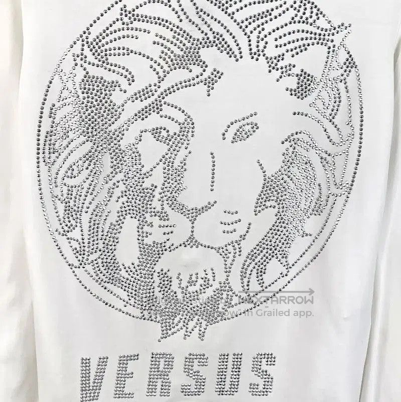 Versace Versace White Cotton Long Sleeve T-Shirt . Size US S / EU 44-46 / 1 - 3 Thumbnail