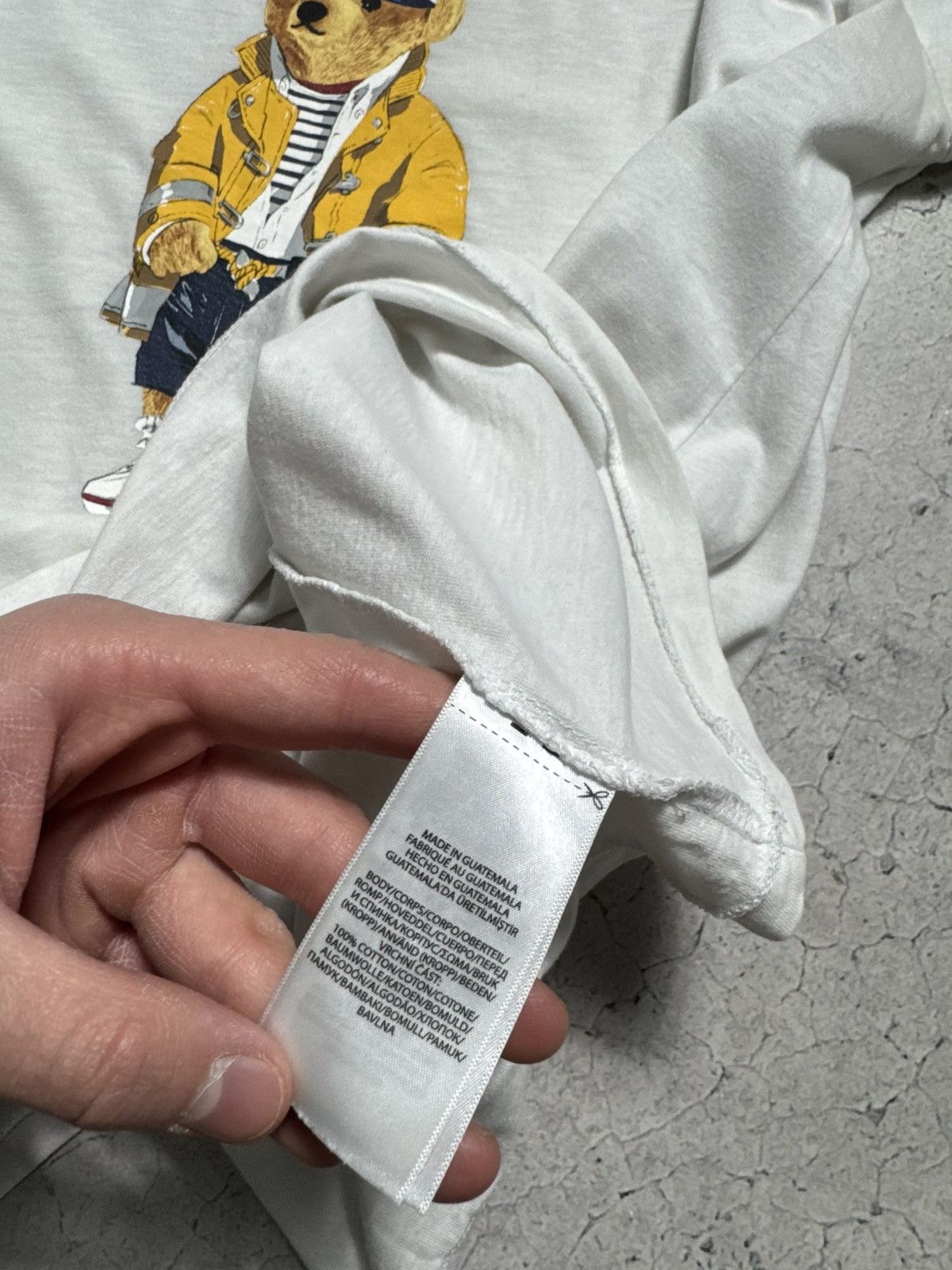 Polo Ralph Lauren Polo Ralph Lauren Bear T-Shirt Big Logo Size M White Luxury Size US M / EU 48-50 / 2 - 6 Thumbnail