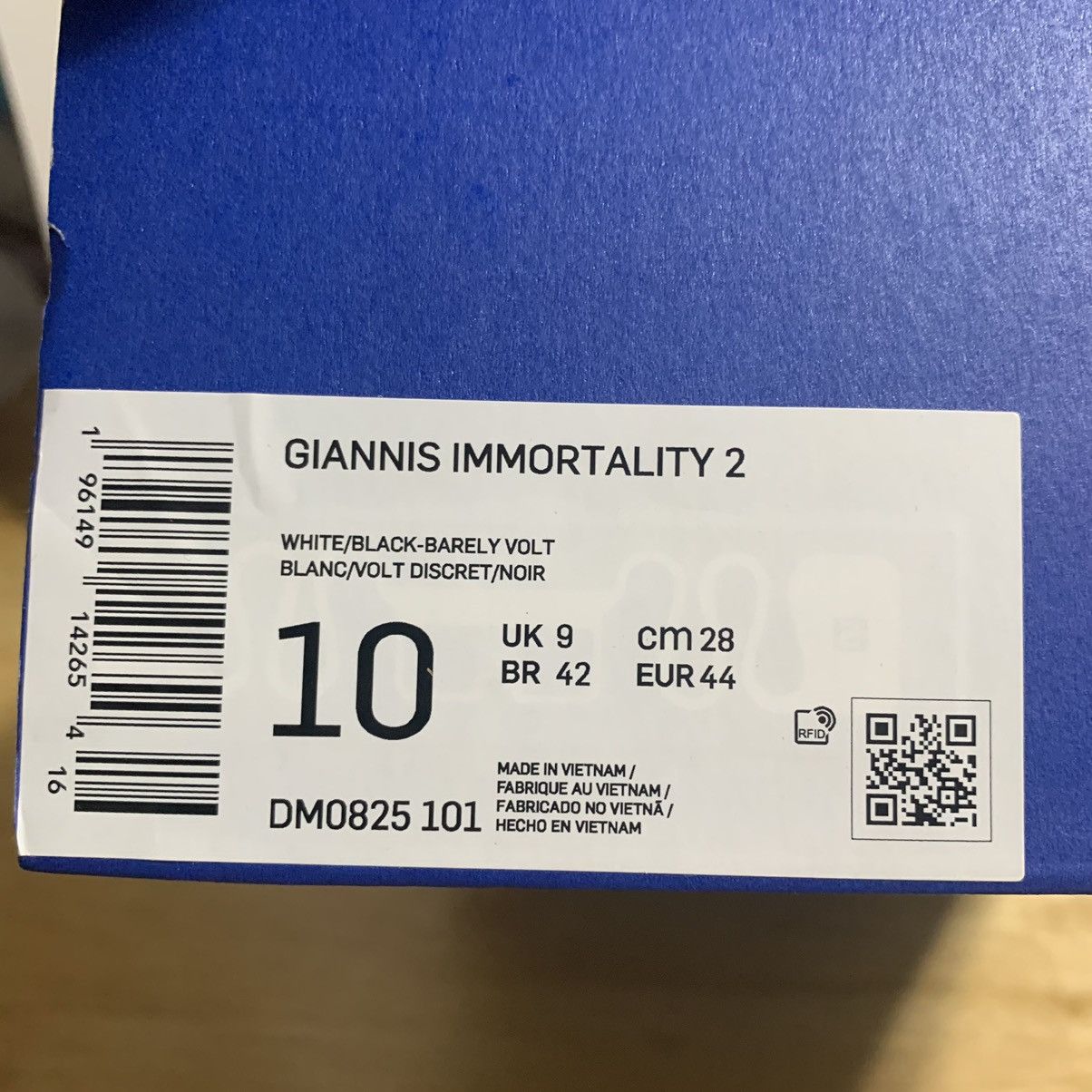 Nike Mens Nike Giannis Immortality 2 White Barely Volt Size 10 Size US 10 / EU 43 - 7 Thumbnail