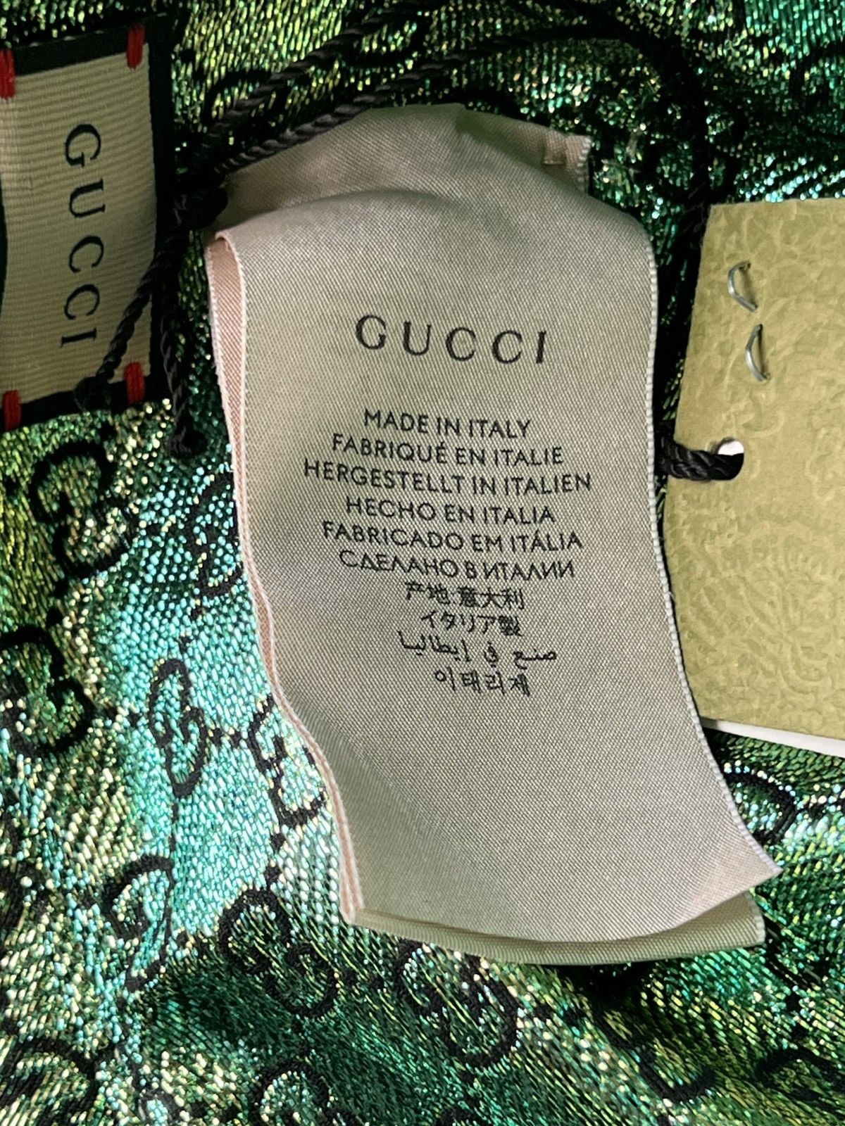 Gucci Gucci Pile Jacquard Bucket Hat Reseda/Dark Green monogram Size ONE SIZE - 19 Thumbnail