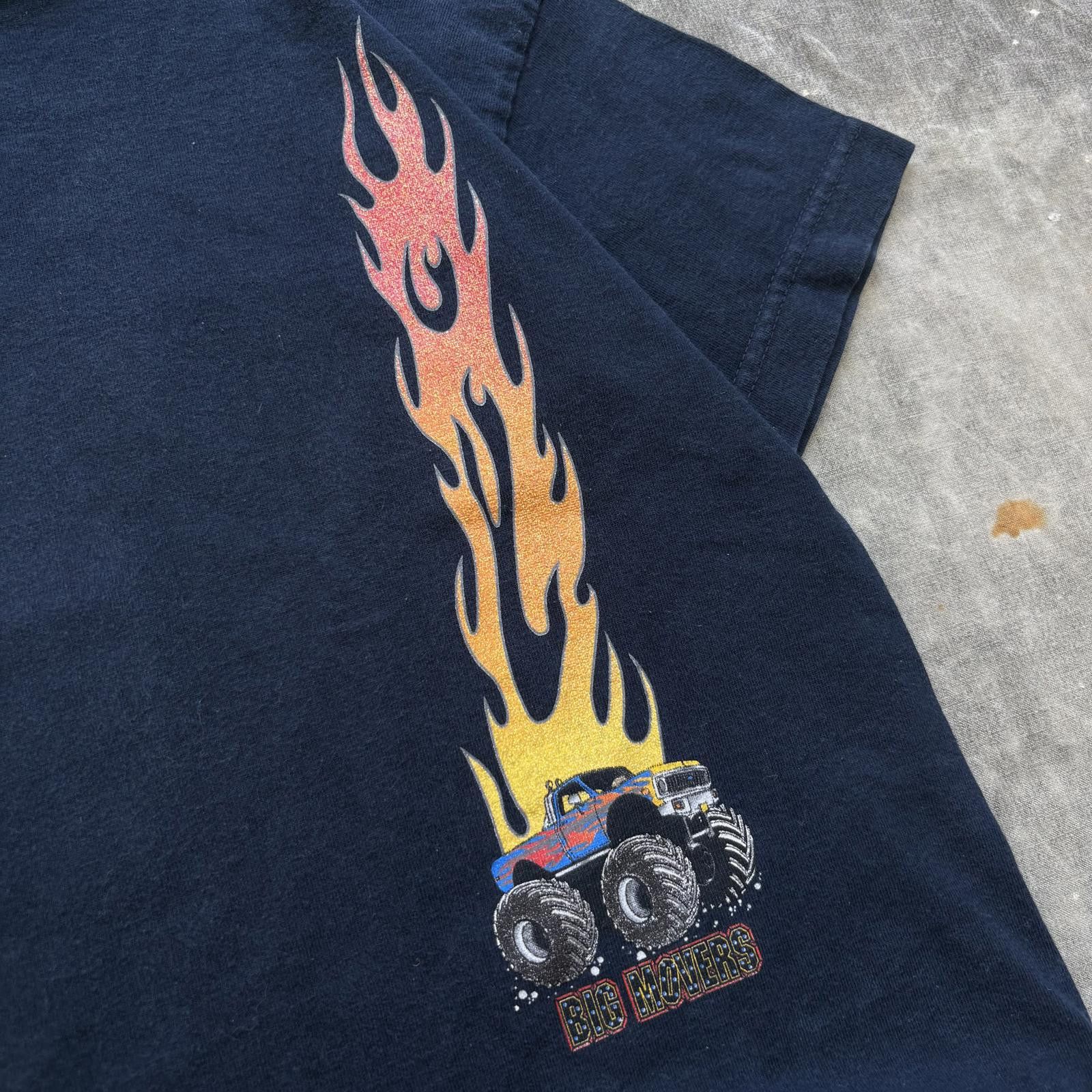 Vintage Vintage 90s Y2K Monster Truck Flames Women’s Baby Tee Size XS / US 0-2 / IT 36-38 - 5 Thumbnail