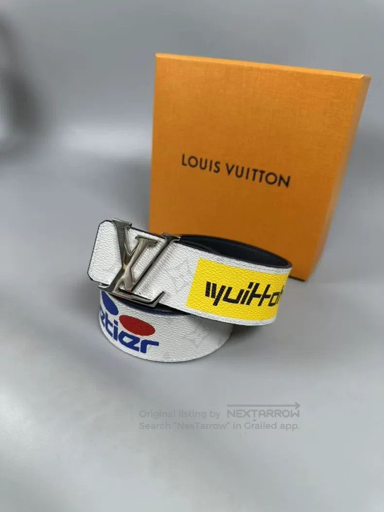Louis Vuitton Louis Vuitton size 100 Chalk Badge Co-branded Belt Size ONE SIZE - 3 Thumbnail