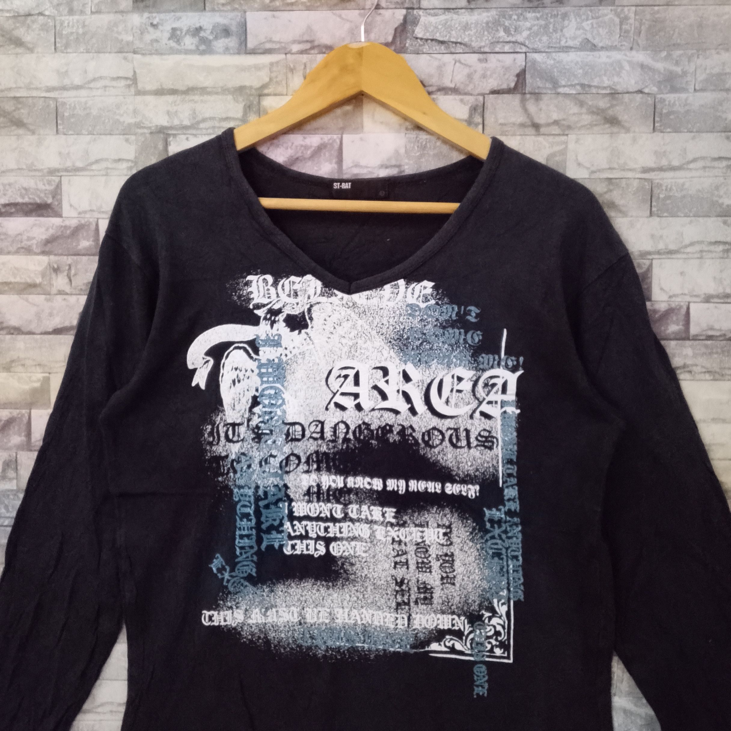 If Six Was Nine ST-Rat Poem Graphics Tee Punk LGB Style Size US M / EU 48-50 / 2 - 2 Thumbnail
