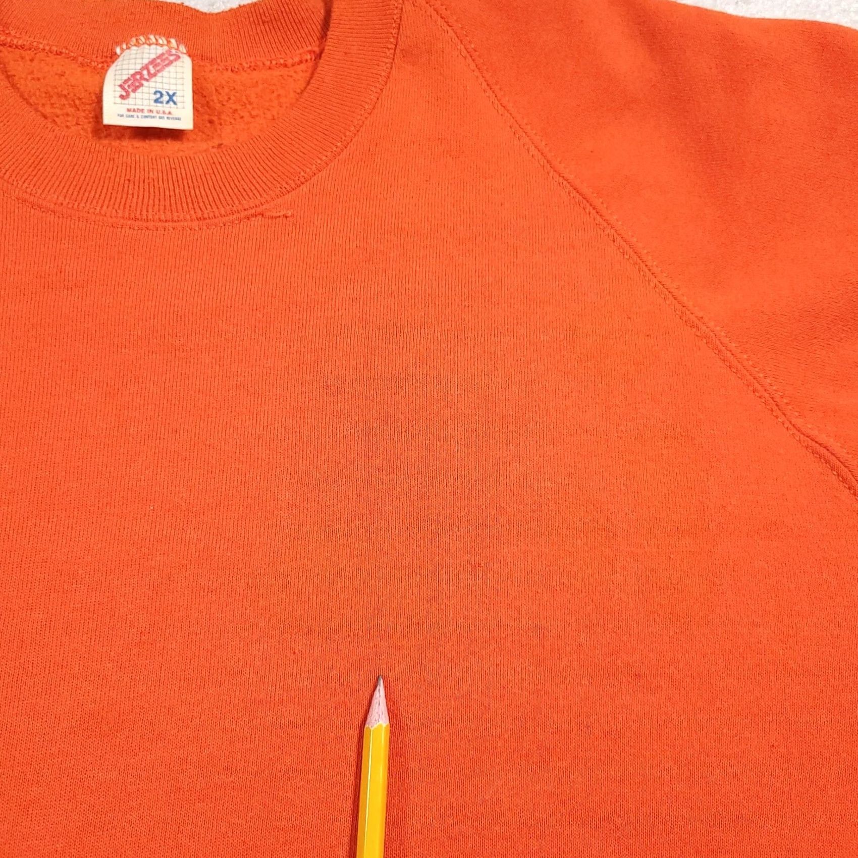 Jerzees VINTAGE JERZEES Orange Crewneck Sweatshirt Adult 2X Long Sleeve Sweatshirt Unisex Adults Mens Womens Orange Crewneck 2X Long Sleeve USA Pattern Solid Size US XXL / EU 58 / 5 - 6 Thumbnail