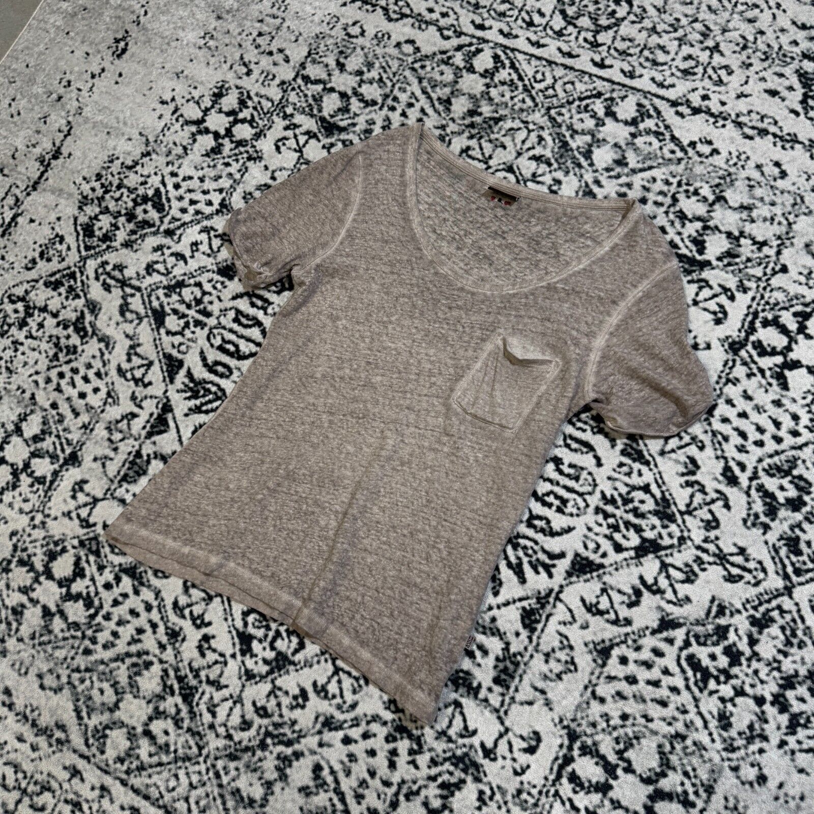 Napapijri × Vintage Napapijri Women's Gray Cotton T-Shirt Size S Y2K 90s Size US S / EU 44-46 / 1 - 3 Thumbnail