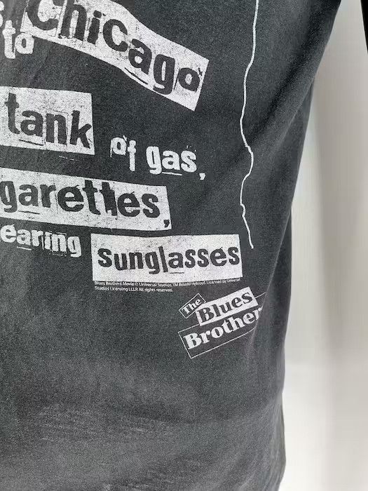 Band Tees × Vintage VINTAGE 90s THE BLUES BROTHERS "CHICAGO" TEE Size US M / EU 48-50 / 2 - 6 Thumbnail