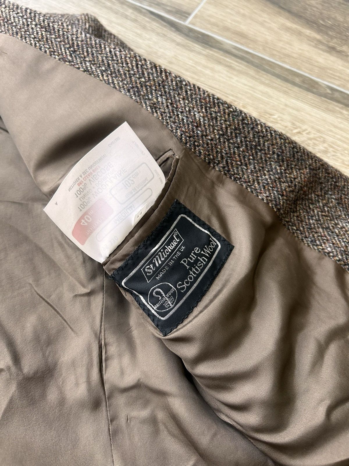 Designer × Harris Tweed × Japanese Brand Harris Tweed Made in U.K wool suits mens Size 40R - 7 Thumbnail