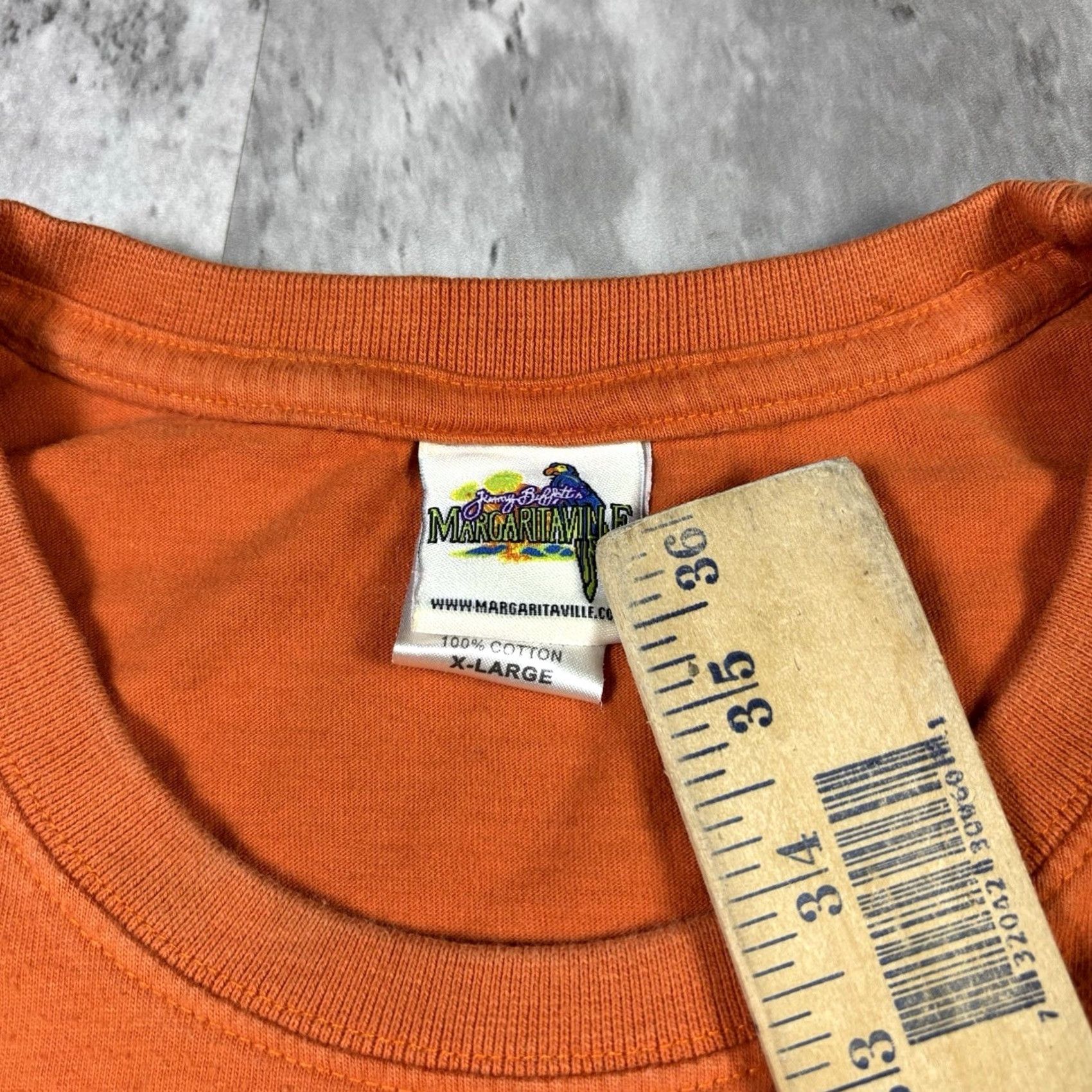 Vintage VINTAGE Margaritaville T Shirt Adult XL Orange 90s Beach Crew Neck Short Sleeve Cotton Men Mens Size US XL / EU 56 / 4 - 5 Thumbnail