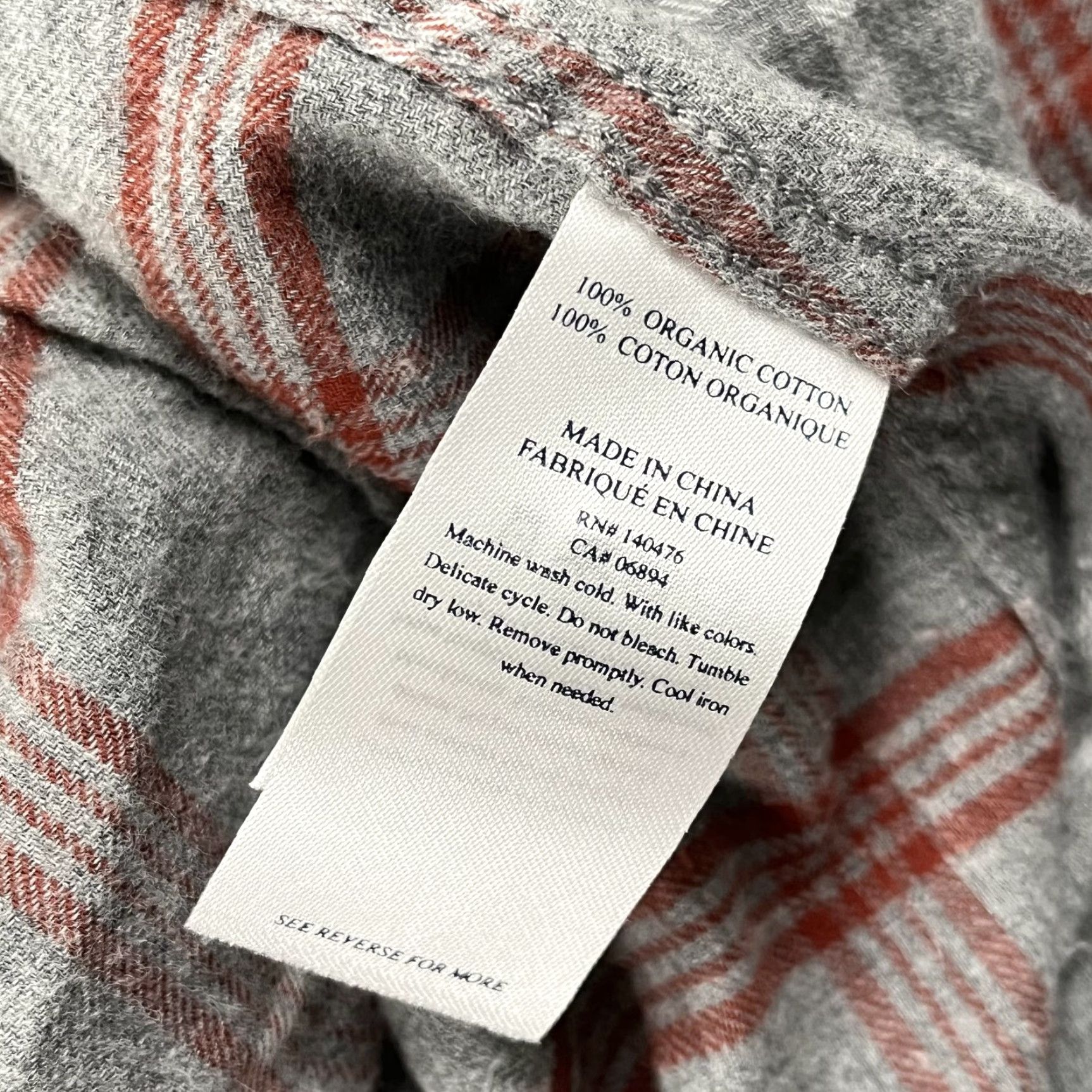 Faherty FAHERTY Shirt Womens Small Gray Plaid Button Lightweight Flannel Organic Cotton Size S / US 4 / IT 40 - 6 Thumbnail
