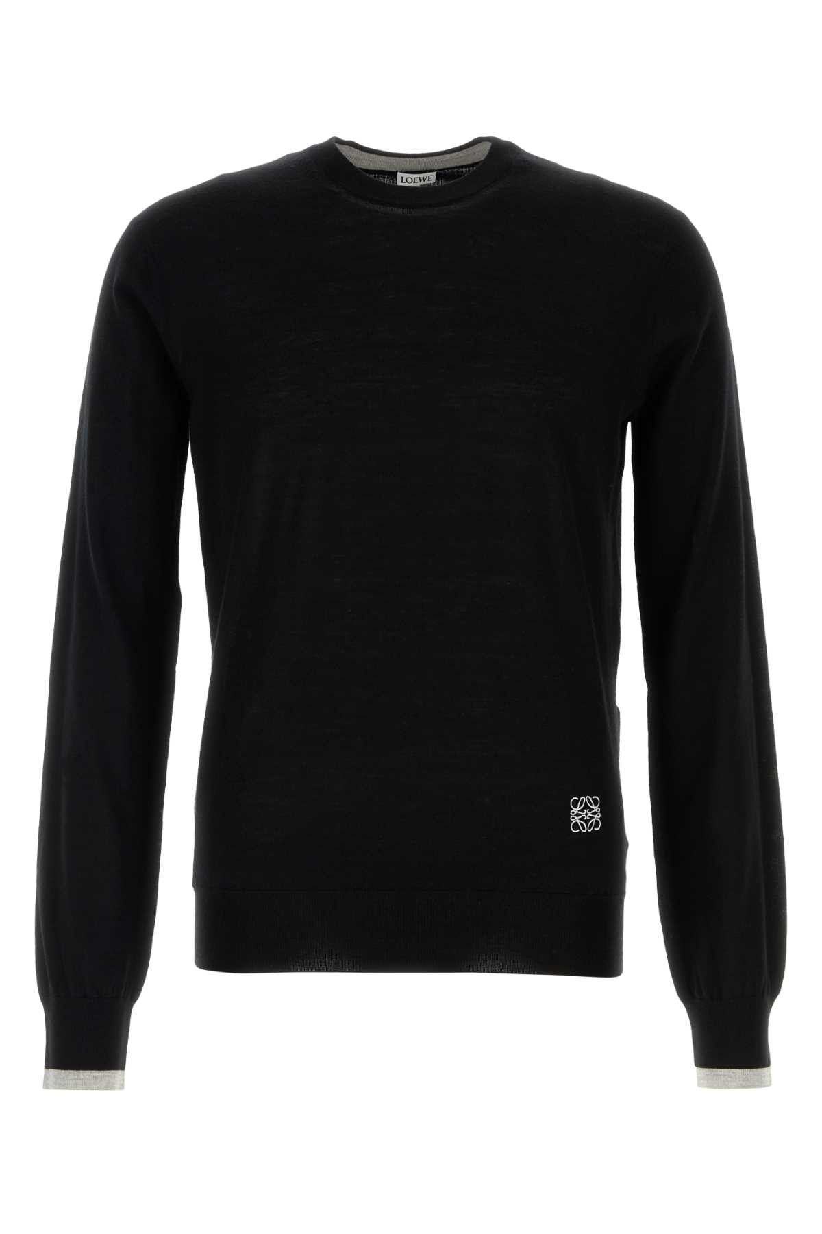 Loewe Black Wool Sweater Size US M / EU 48-50 / 2 - 1 Thumbnail