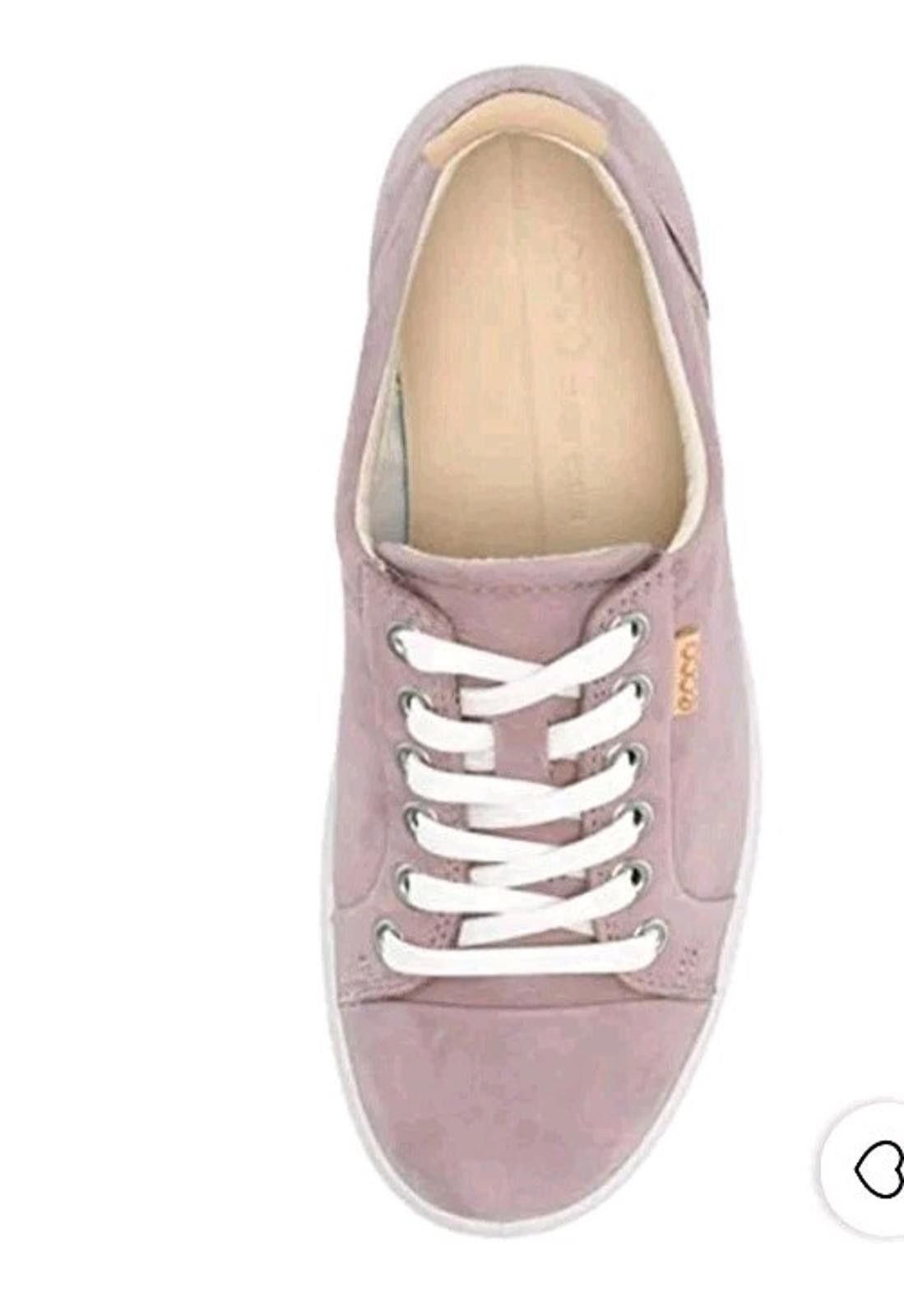 Ecco ECCO Soft Women's Suede Leather Shoes Sz 6.5 Pink EUR 37 Size US 6.5 / IT 36.5 - 3 Thumbnail
