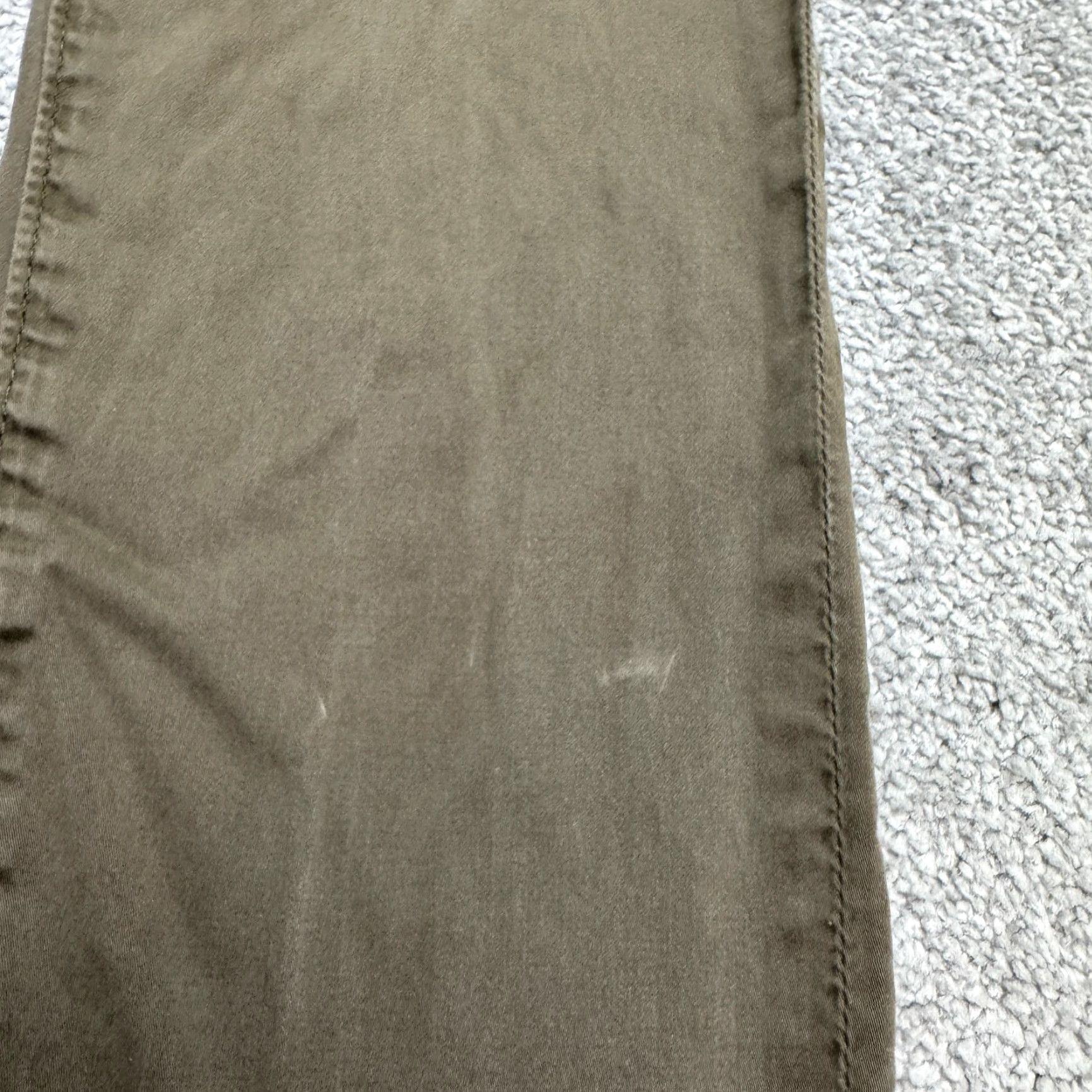Vintage AG Adriano Goldschmied Jamison Sueded Chino Pants Mens 30R Green Straight Leg Size 30" / US 8 / IT 44 - 7 Thumbnail