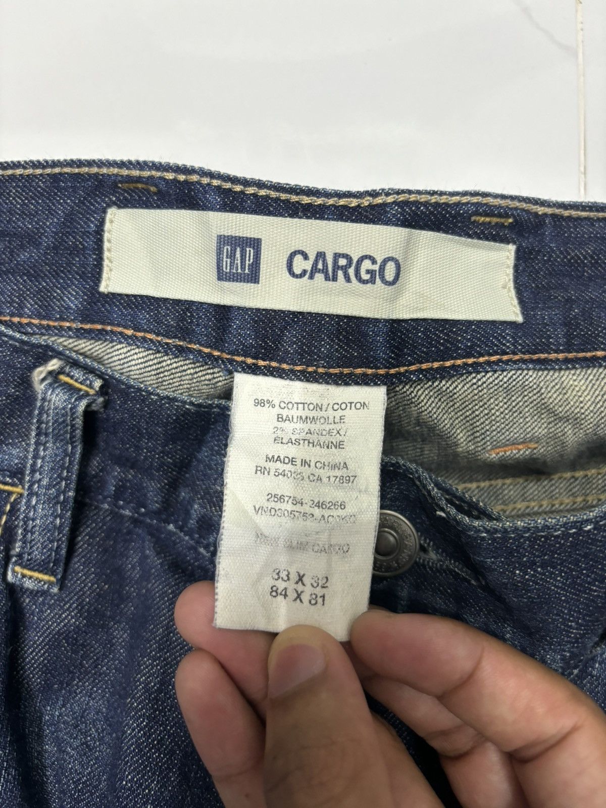 Gap × Japanese Brand 🔥VINTAGE GAP MULTI POCKET CARGO DENIM JEANS Size US 34 / EU 50 - 9 Thumbnail