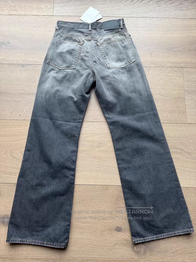 Acne Studios Acne Studios Black Splattered Distressed Flared Denim Jean Size US 29 - 2 Thumbnail
