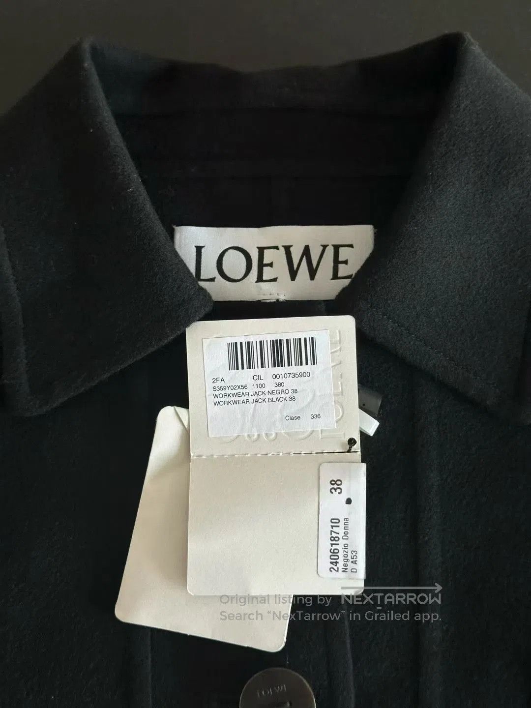 Loewe Loewe Wool Leather Label Coat. Size S / US 4 / IT 40 - 3 Thumbnail