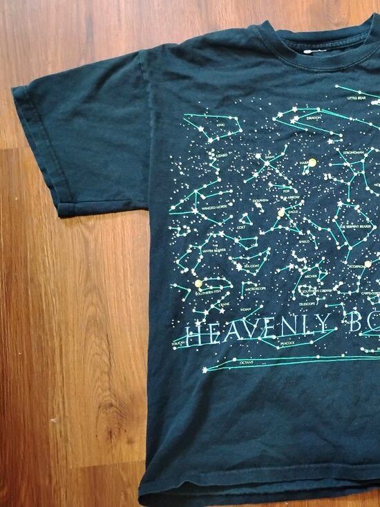 Other Vintage Heavenly Bodies Stars Constellation T-Shirt Size US M / EU 48-50 / 2 - 2 Thumbnail