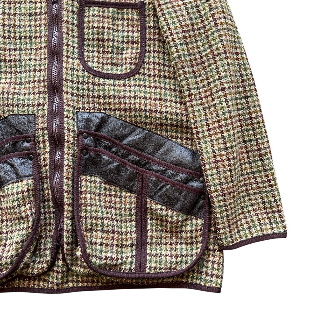 Nepenthes 🔥 Nepenthes X Harris Tweed Colar Less wool Hunting Jacket Size US S / EU 44-46 / 1 - 7 Thumbnail