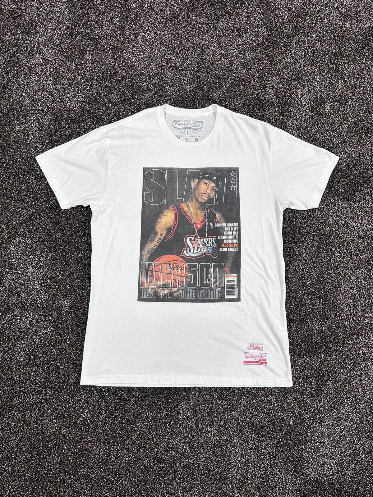 Mitchell & Ness Mitchell & Ness NBA Allen Iverson Phil Sixers White T-Shirt Size US L / EU 52-54 / 3 - 3 Thumbnail