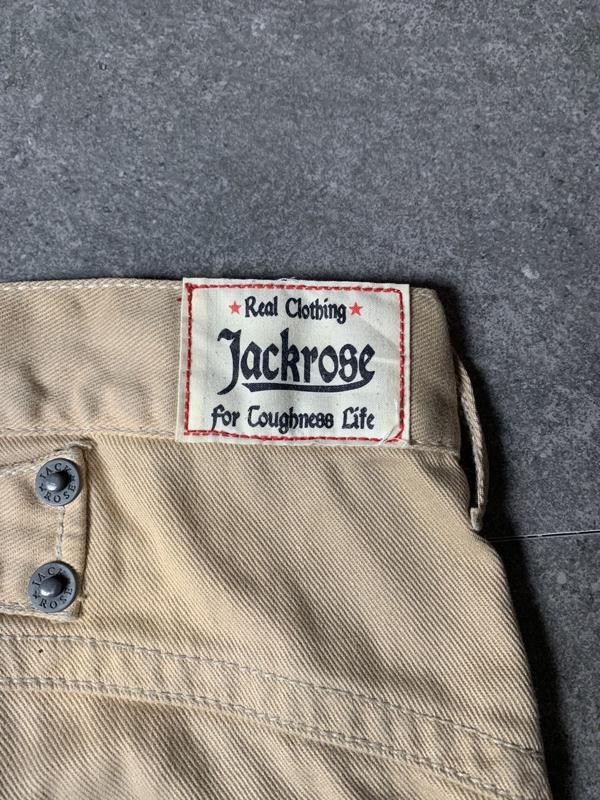 JACKROSE 2000s Jackrose Washed Buckle Back Bootcut Pants Size US 30 / EU 46 - 11 Thumbnail