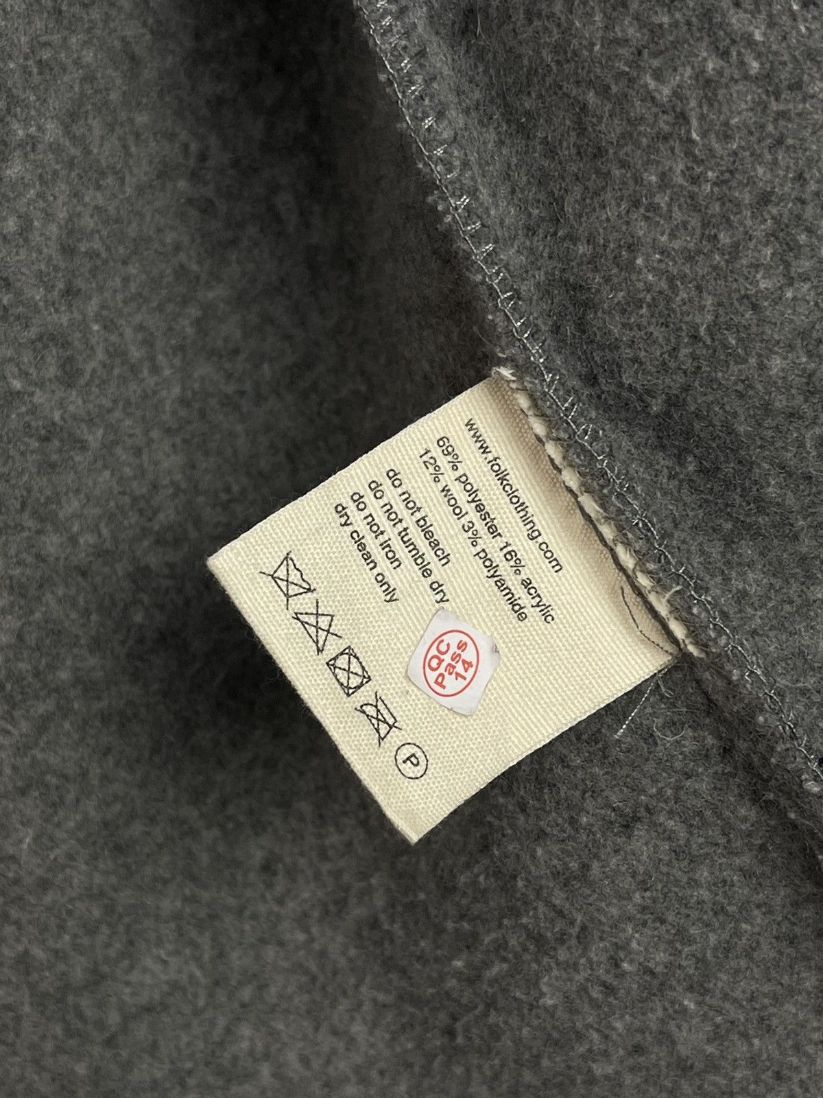 Folk FOLK Grey Wool Overshirt Coat Jacket Men’s Size 4 Size US L / EU 52-54 / 3 - 14 Thumbnail