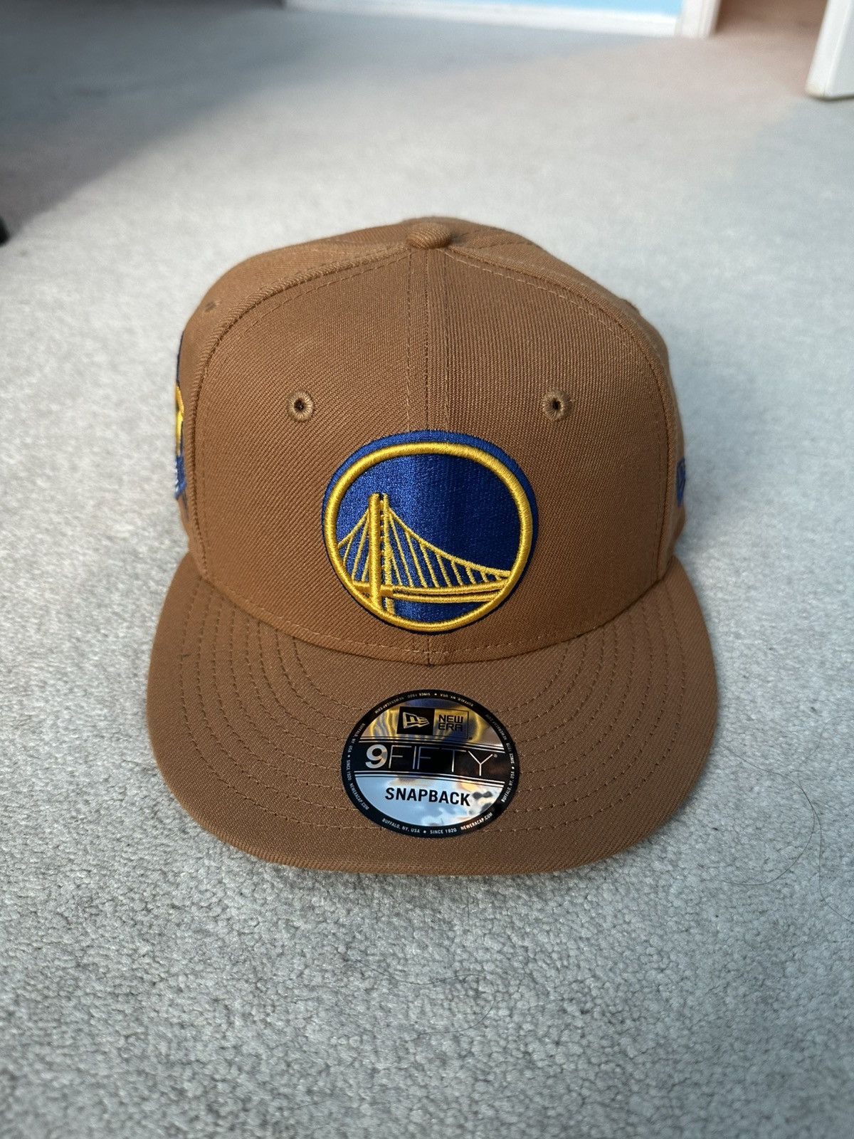 New Era Golden State Warriors New Era snapback hat (Brown, Tan) Size ONE SIZE - 1 Thumbnail